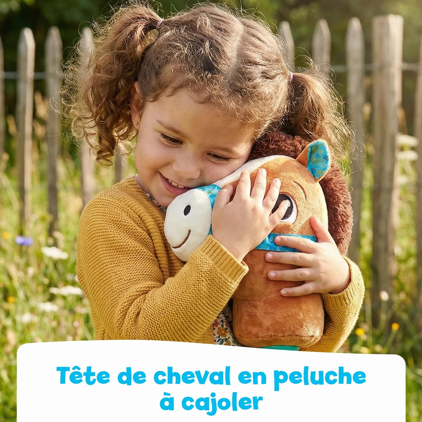 VTech Mistral Cheval Bâton Musical 80 cm - Hobby Horse Poney Jouet Interactif Enfant - Jeu Éducatif Motricité