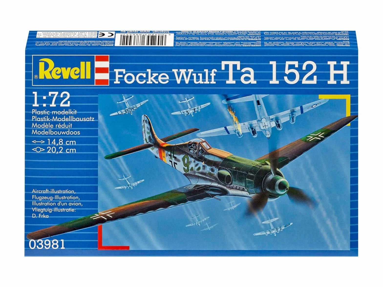 Revell Kit de Maquette d'avion Focke Wulf Ta152H Échelle 1:72