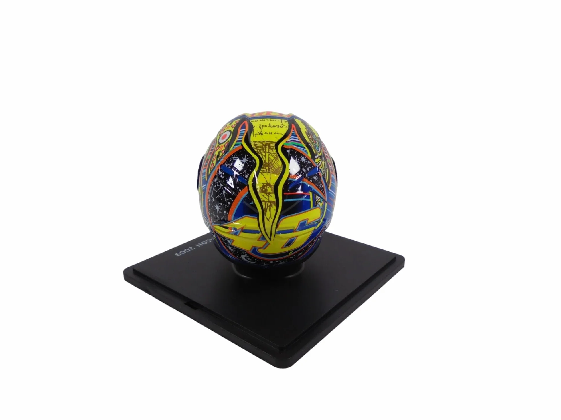 Casque Valentino Rossi Moto GP 2009 Yamaha YZR-M1 CR006BC Échelle 1/5