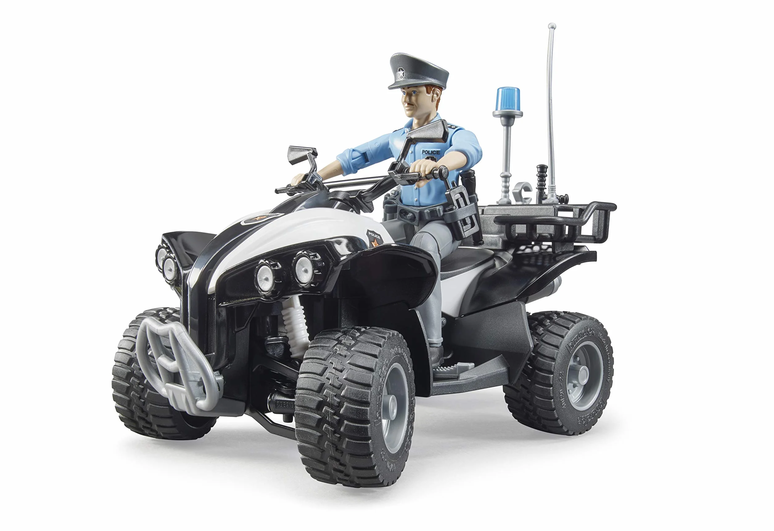 Bruder 63011 Police Quad avec Lumière et Accessoires