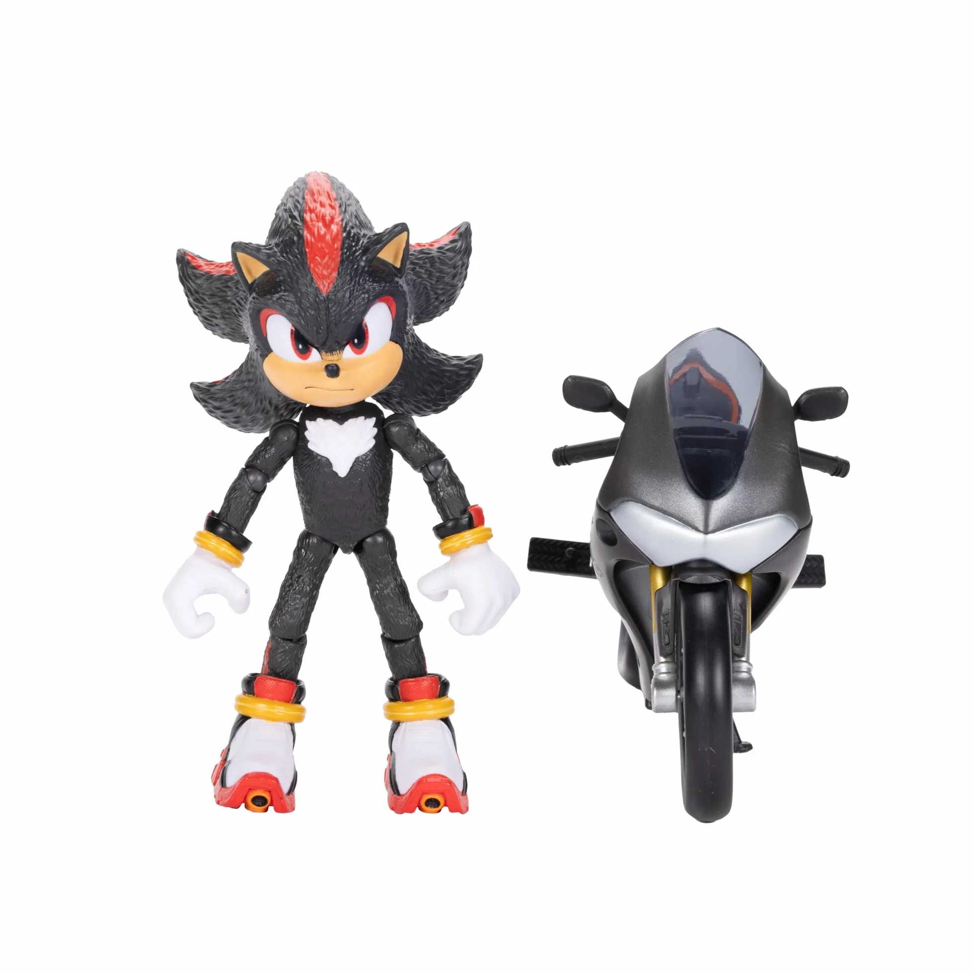 Sonic 3 Le Film Figurine Shadow Articulée 13 cm Moto Sportive Licence Officielle
