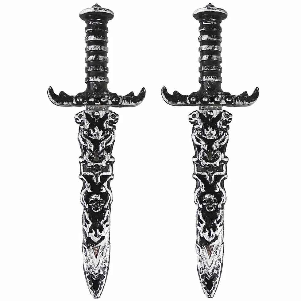 Épée Jouet Pirate en Plastique Non Tranchant, Accessoire Costume Fête, 2 Pièces