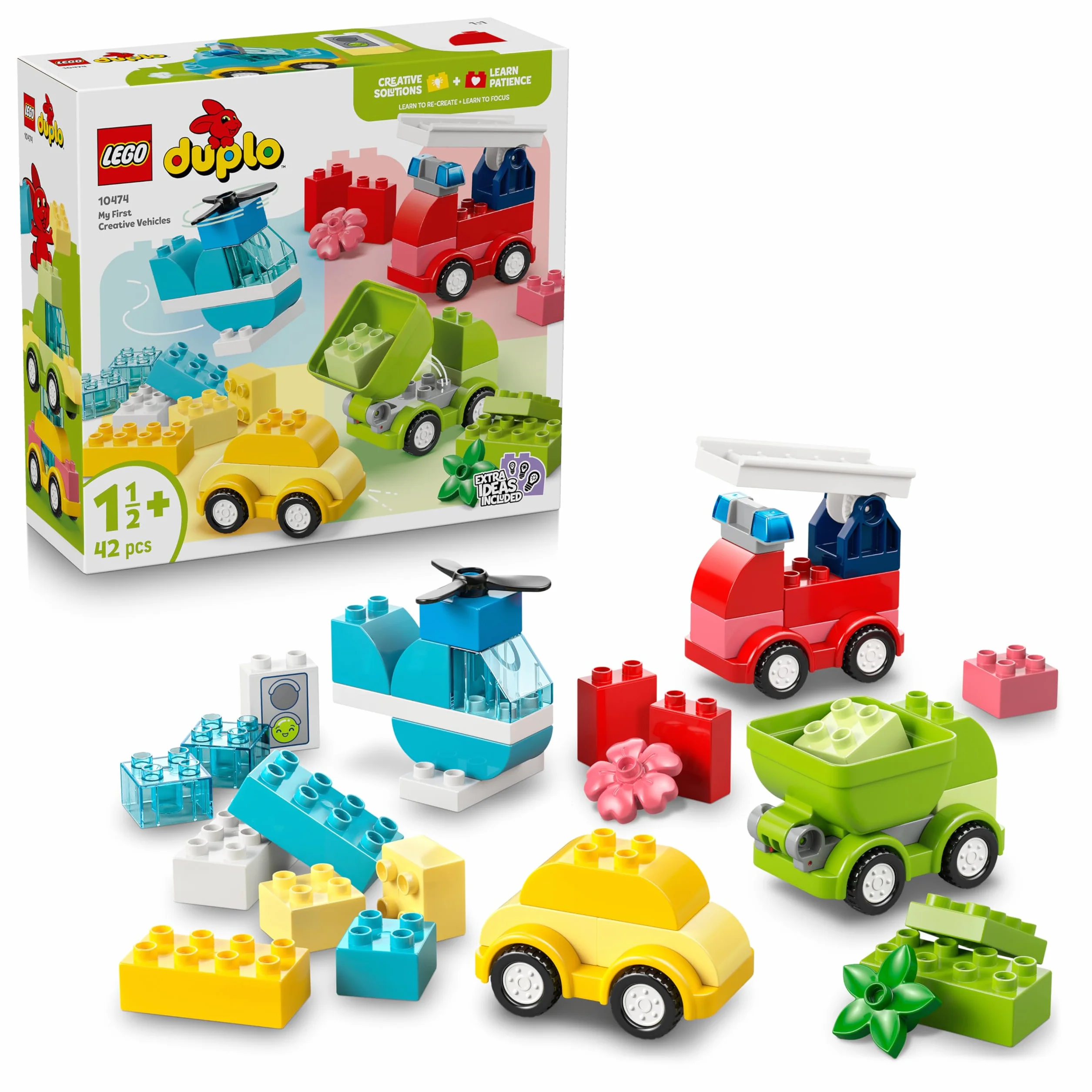 LEGO Duplo My First Les Véhicules Créatifs Jouet Éducatif Tri des Couleurs Voiture Camion 10474