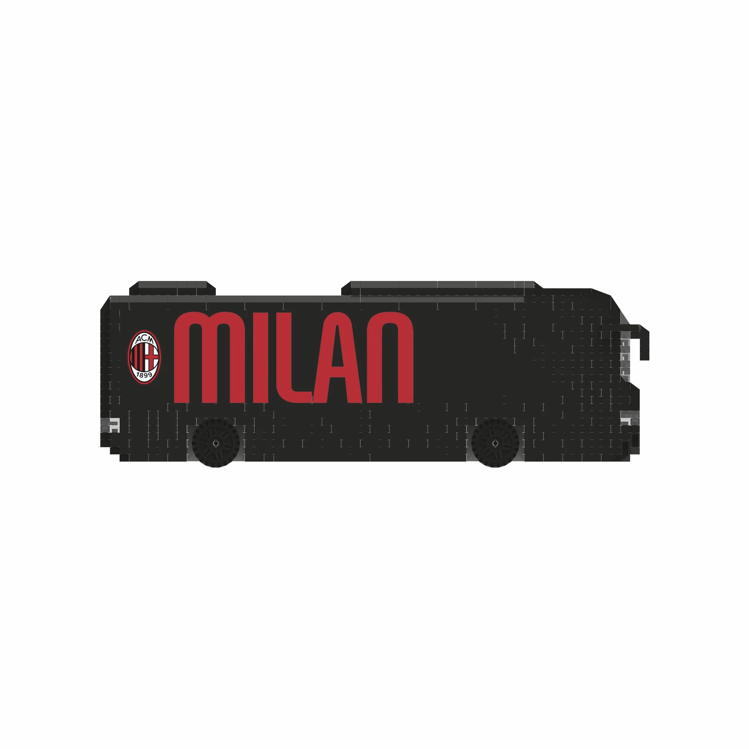 AC Milan BRXLZ 3D Bricks Bus d'équipe de Football Jouet de Construction Modèle