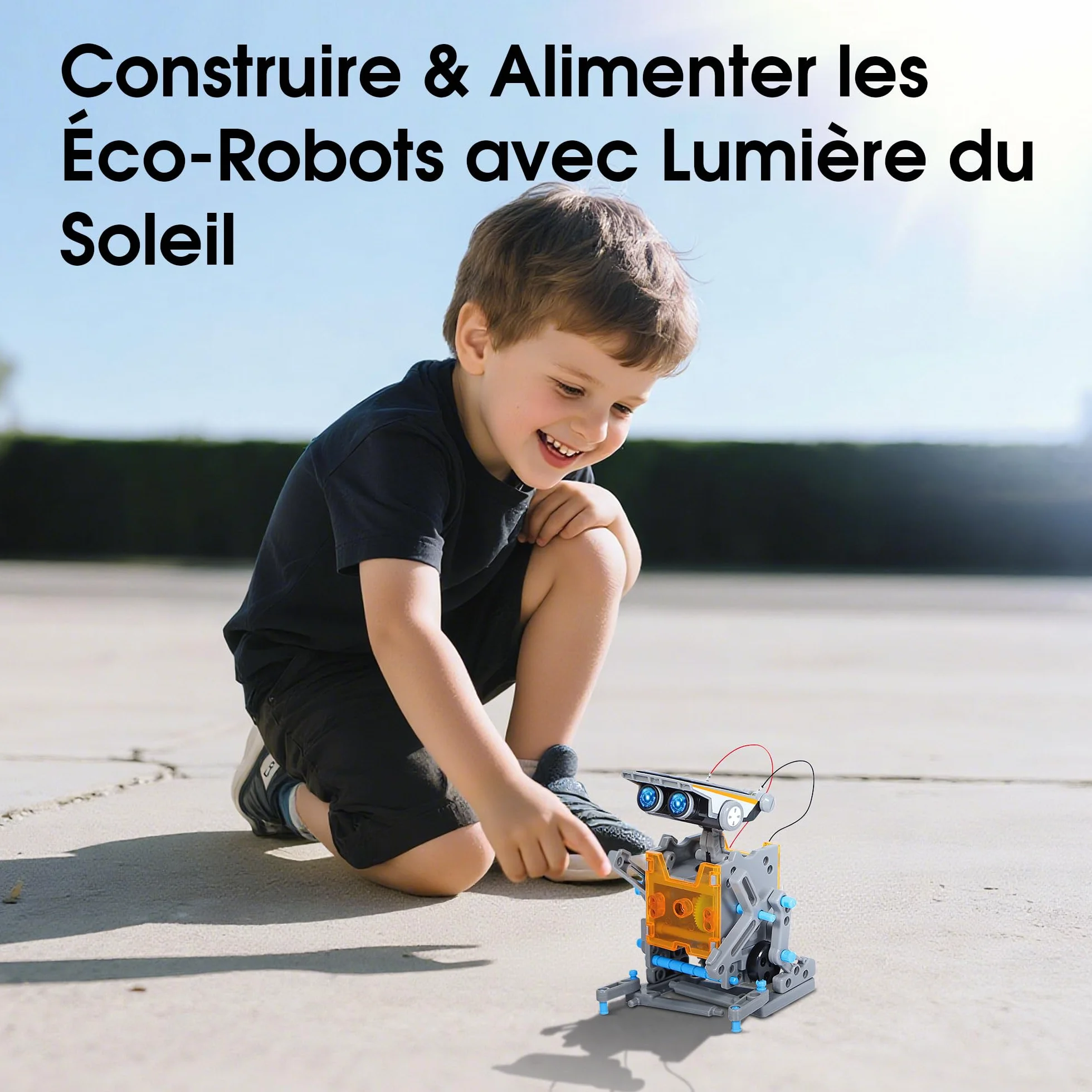 VEPOWER Robot Solaire 12 en 1 Jouet Enfant STEM Jeux de Construction DIY Science Éducatif Kit 190 Pièces