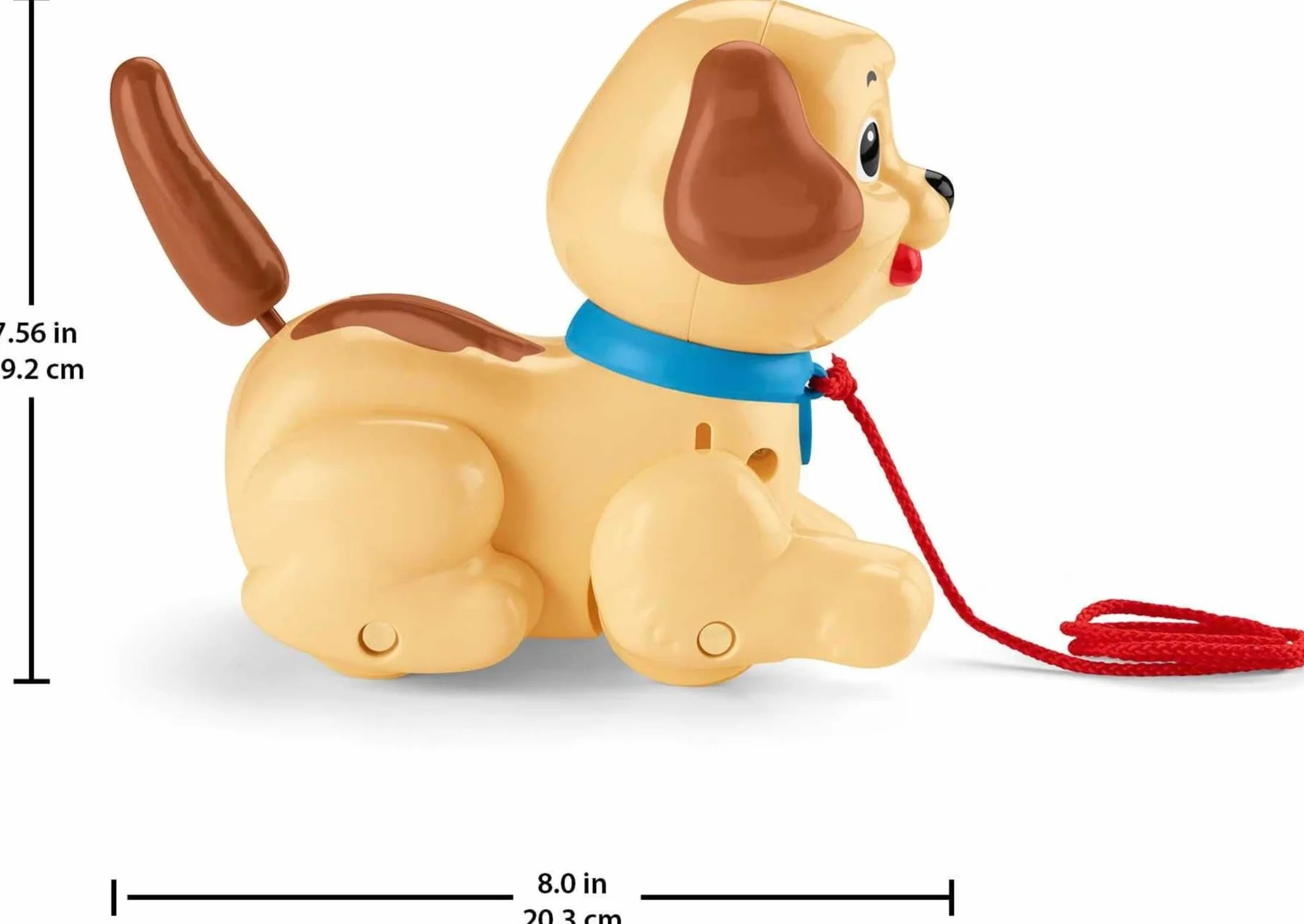 Fisher-Price Petit Snoopy Jouet Chien à Tirer bébé pour Encourager l'enfant à Marcher 12 Mois et Plus