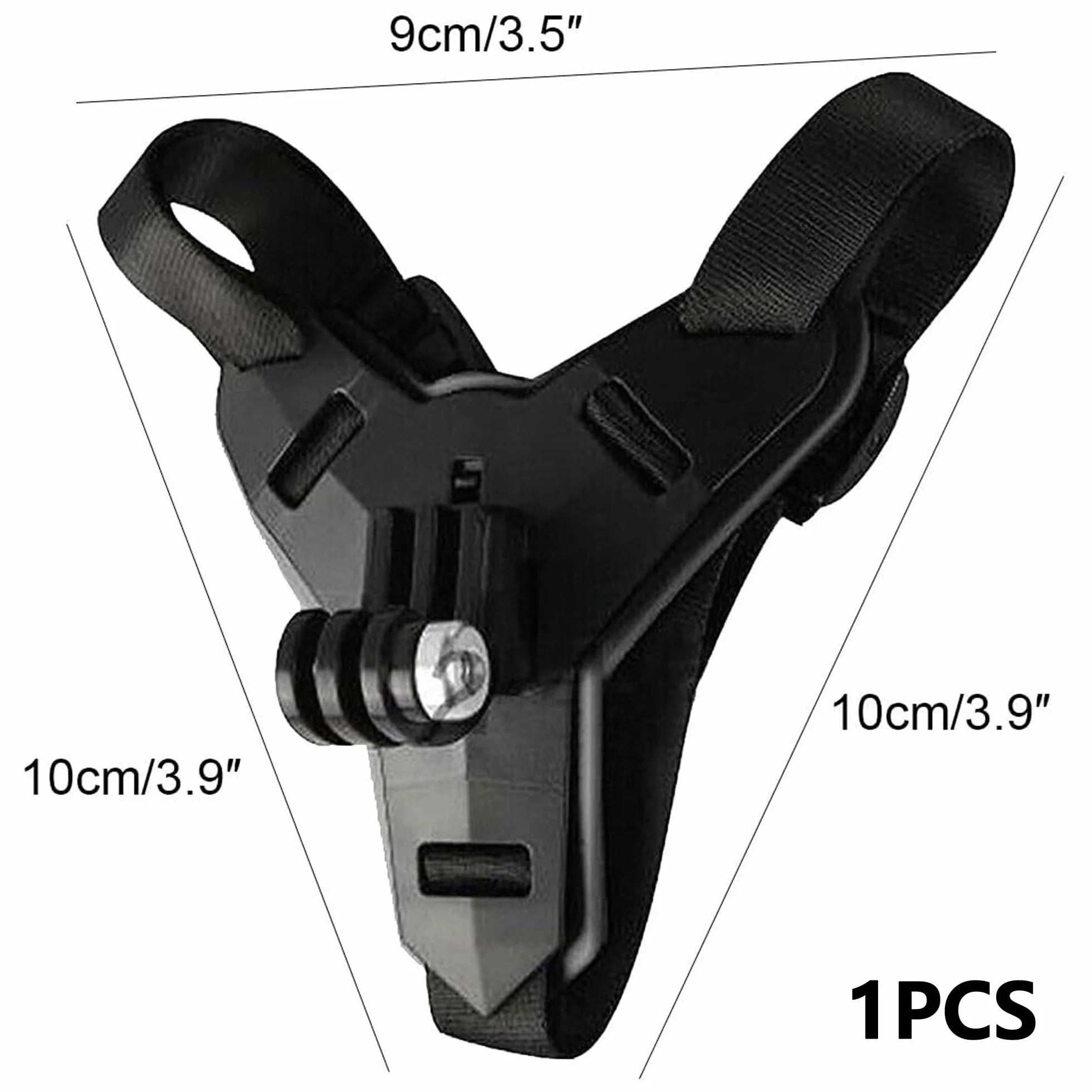 Support pour casque de moto menton avec vis pour GoPro Hero 13/12/11/10/9/8/7/6/5/4/3, Osmo Action, Noir
