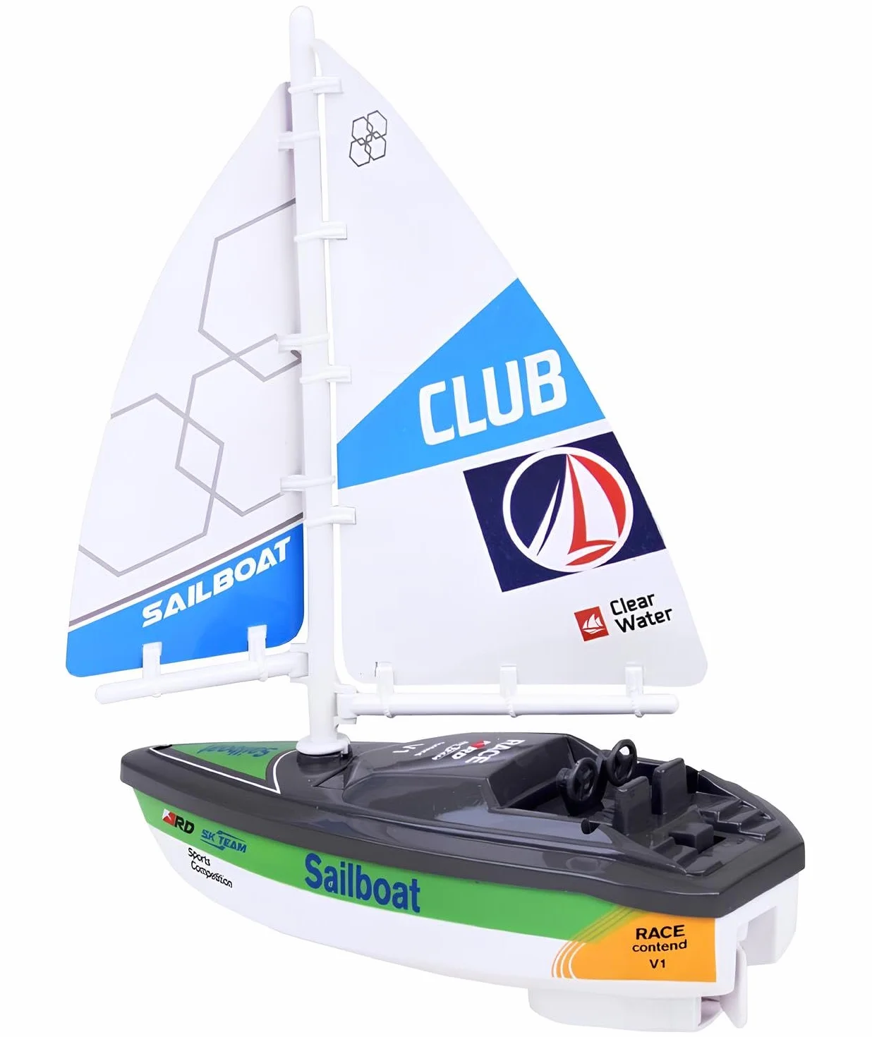 Bateau à voile Jouet à Batterie à Moteur Électrique pour Enfants