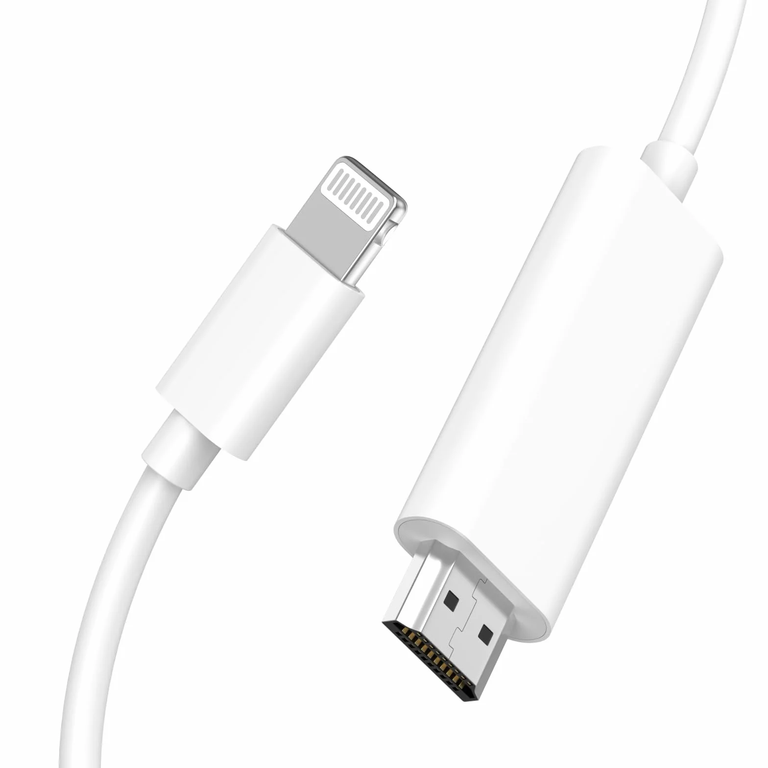 Certifié Apple MFi Adaptateur câble Lightning vers HDMI Apple pour iPhone 14 13 12 11 XS XR X 8 TV projecteur