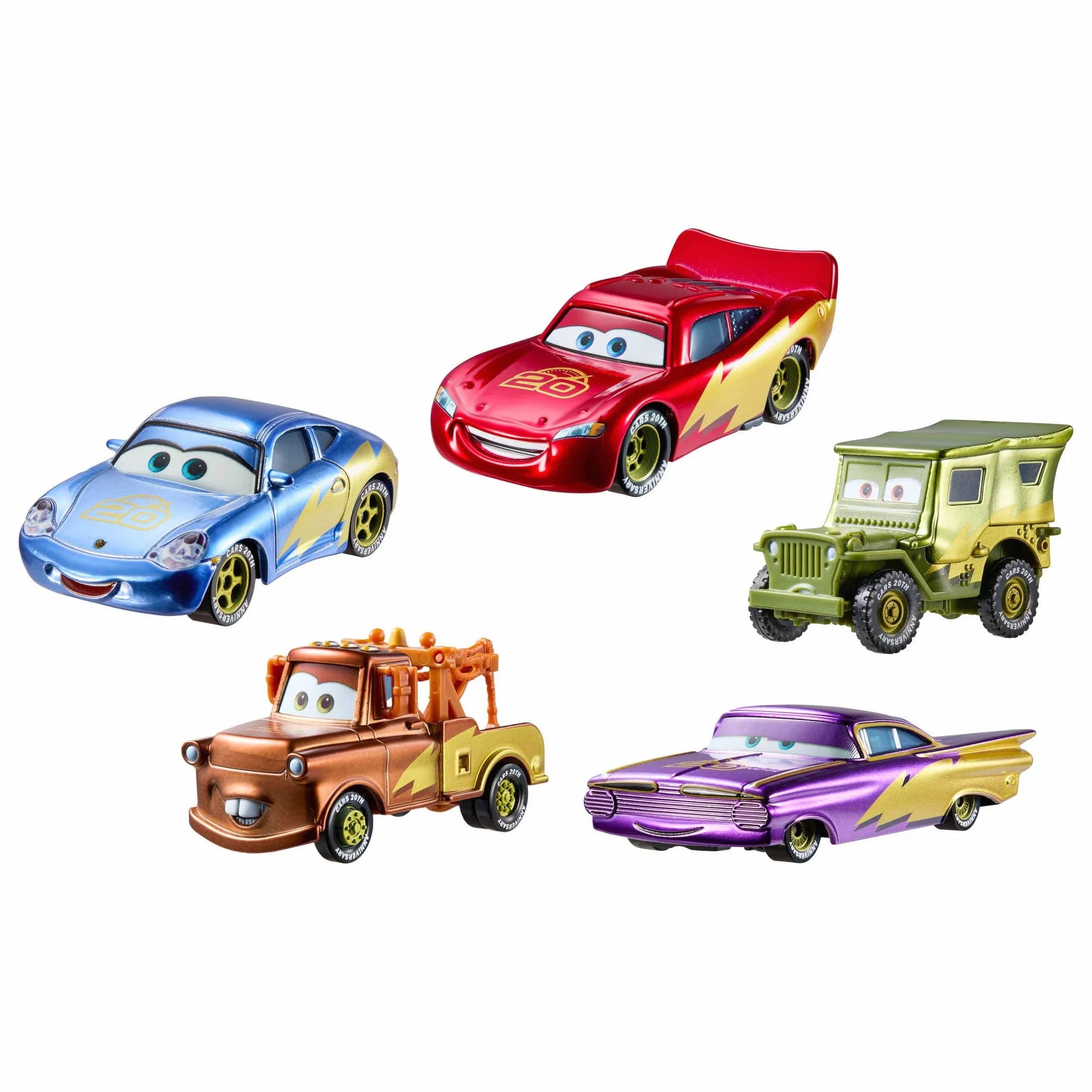 Mattel Disney Pixar Cars Coffret 5 Véhicules Radiator Springs 20ème Anniversaire JMJ85