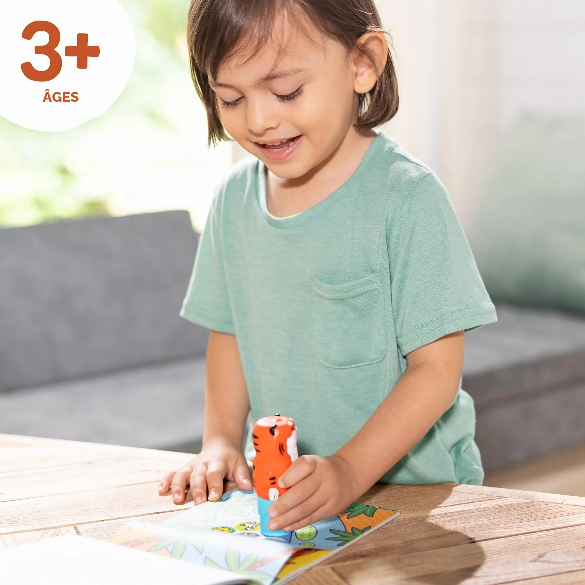 Melissa & Doug Sticker Wow Tamponneuse Tigre Bloc D'Activités 300 Autocollants Livre Stickers Enfant 3 Ans+