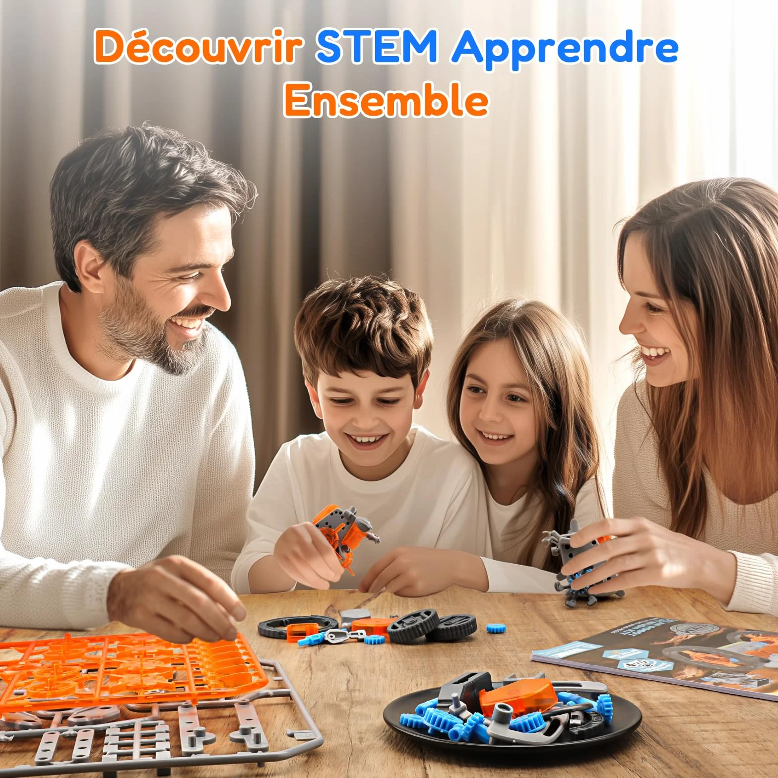 VEPOWER Robot Solaire 15 in 1 Énergie Solaire et Batterie Double DIY Cadeau STEM Jeux de Construction pour Enfant 8-13 Ans 212 Pièces