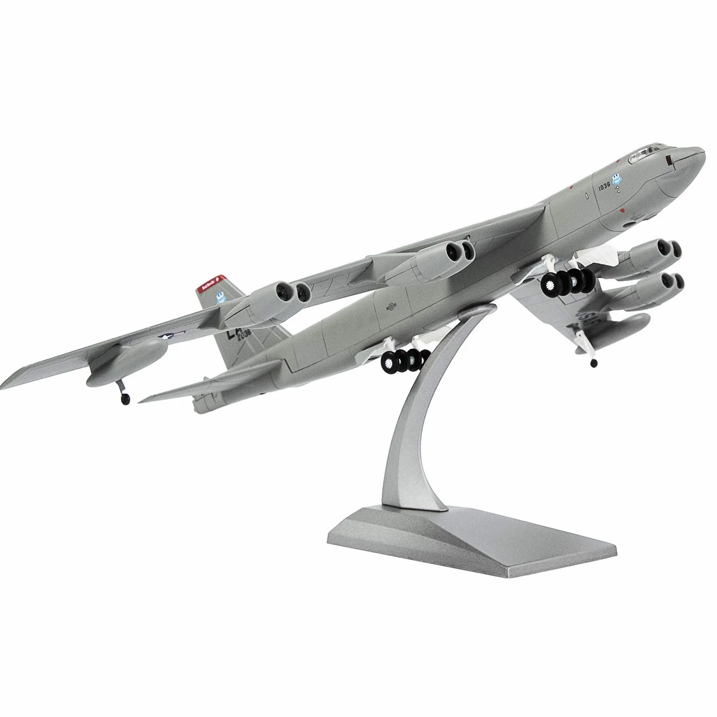Modèle d'avion militaire B-52 1:144 en métal moulé sous pression