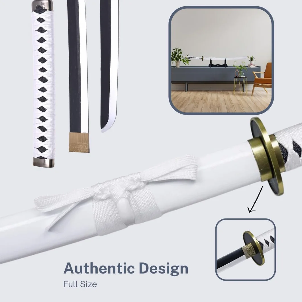 Katana One Piece Réplique Manga Sabre Bois Ceinture Cosplay Décoration Jouet