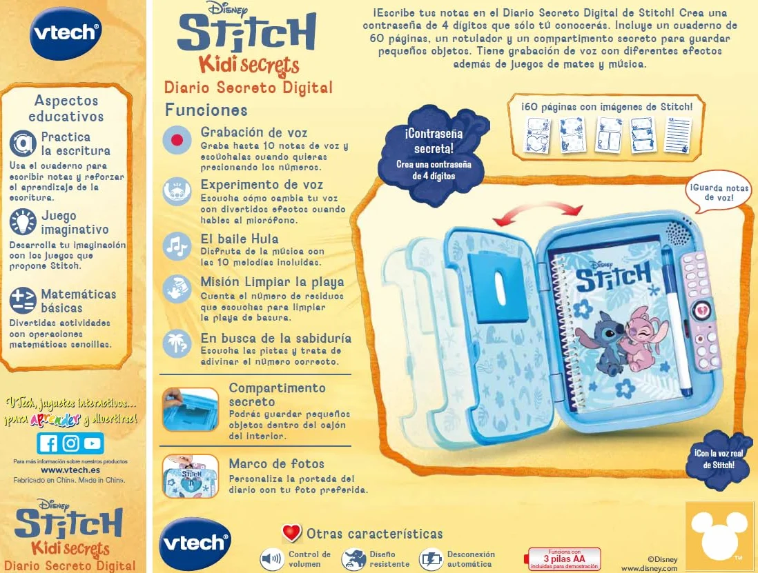 VTech Stitch Kidisecrets Journal Secret
