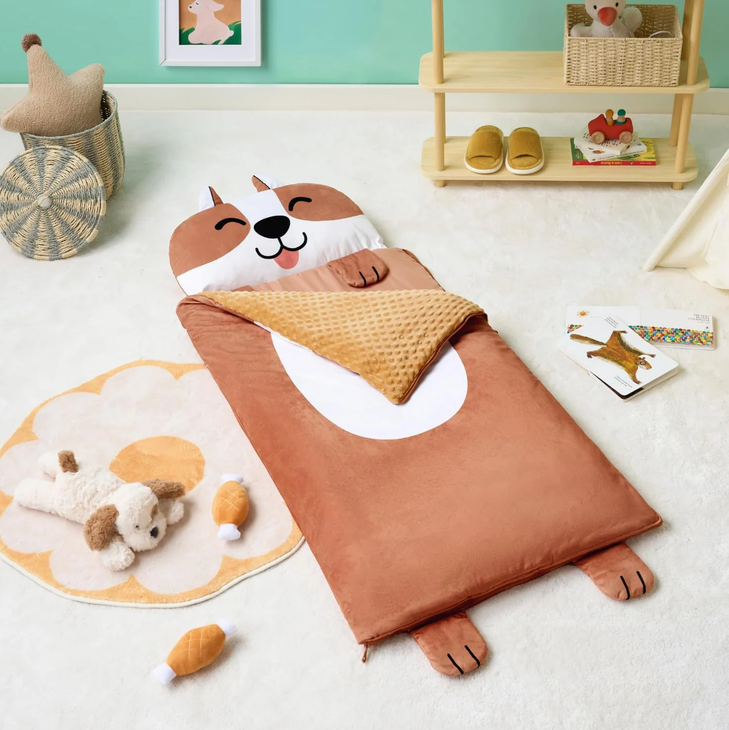 Joiedomi Sac de Couchage Enfant Tapis Enroulable Maternelle 3-7 Ans