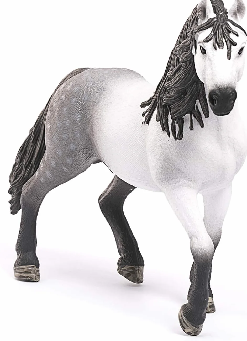 Schleich Horse Club Étalon andalou 13821 Cheval fidèle aux détails Jouet Cheval 14 x 4 x 11 cm