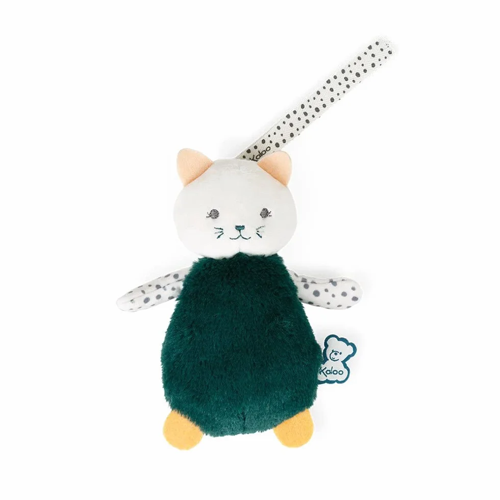 KALOO Stimuli Mes Petits Chats à Caresser Set de 3 Doudous Sensoriels Bébé Jouet d'Eveil Motricité 14 cm Dès la Naissance