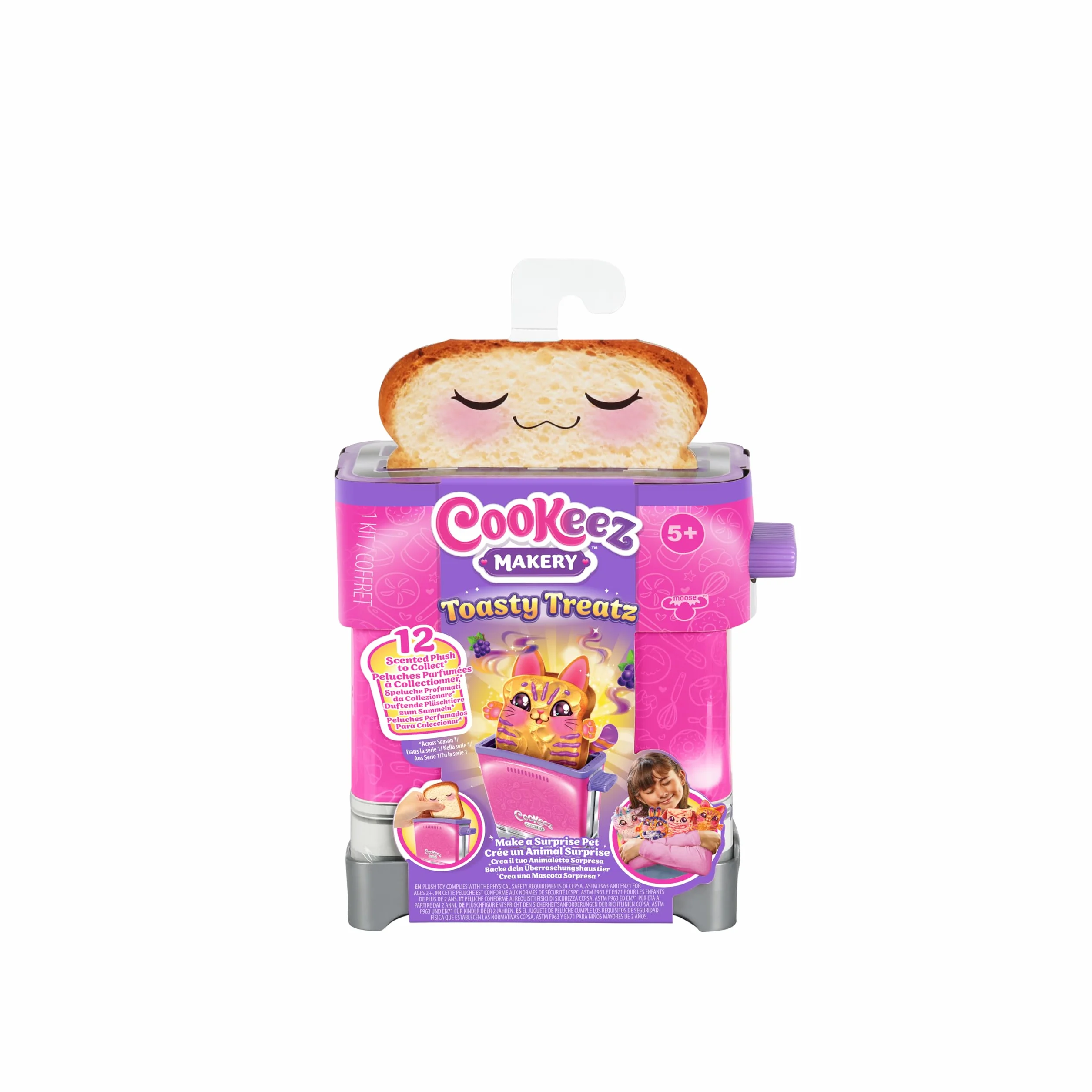 Bluey COOKEEZ MAKERY Toasty TREATZ Grille-Pain avec Peluche parfumée Surprise