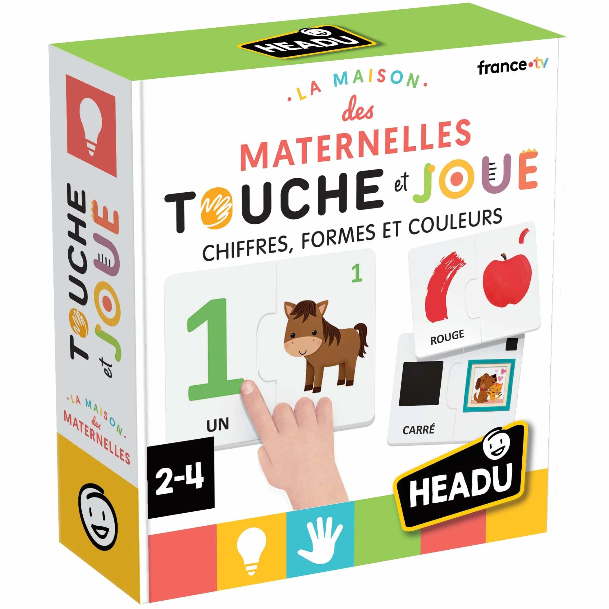 HEADU Chiffres Formes Couleurs Jeu Educatif 2-5 Ans Maternelles Cadeau Enfants Fille Garçon Made in Italy