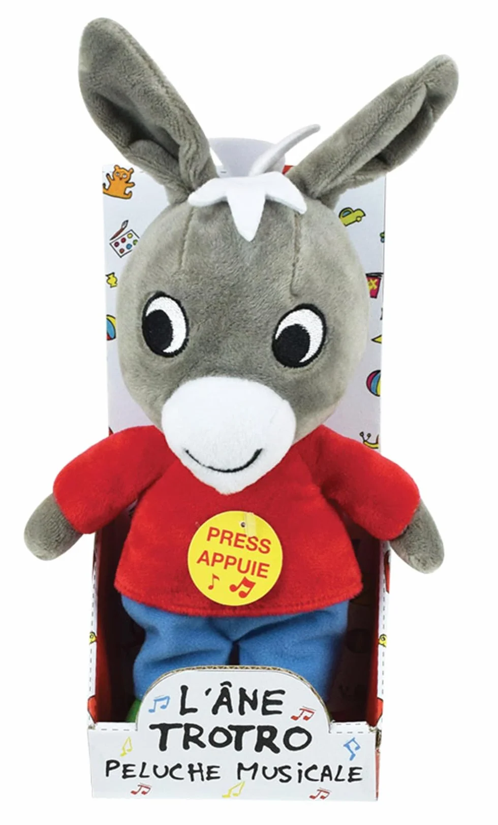 Peluche Trotro Musicale 28 cm Officielle Jouet D'Éveil