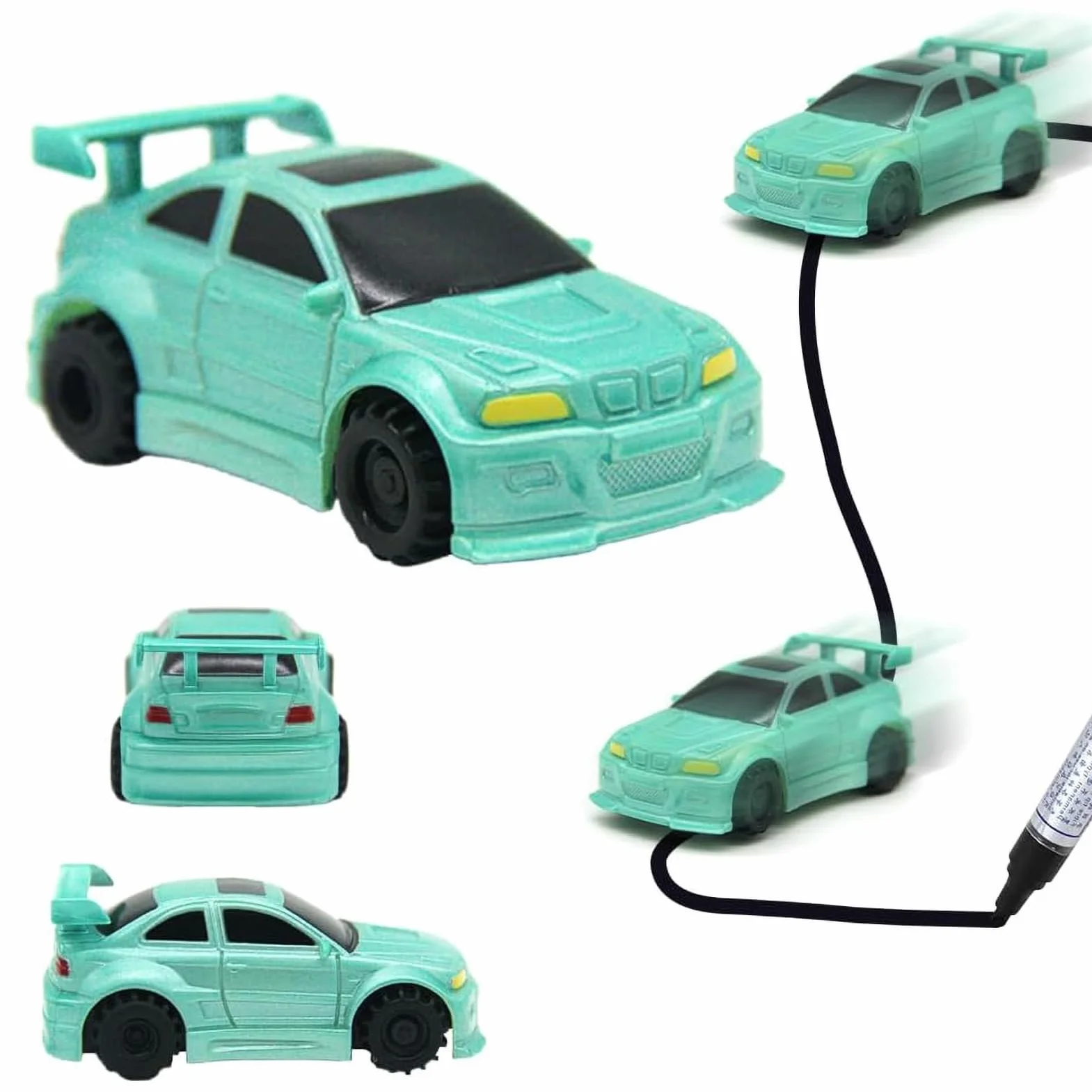 Jouet De Voiture Inductif Magique Mini Voiture Stylo Alimentée Par Batterie Avec Capteur Optique Cadeaux D'apprentissage Interactifs Enfant