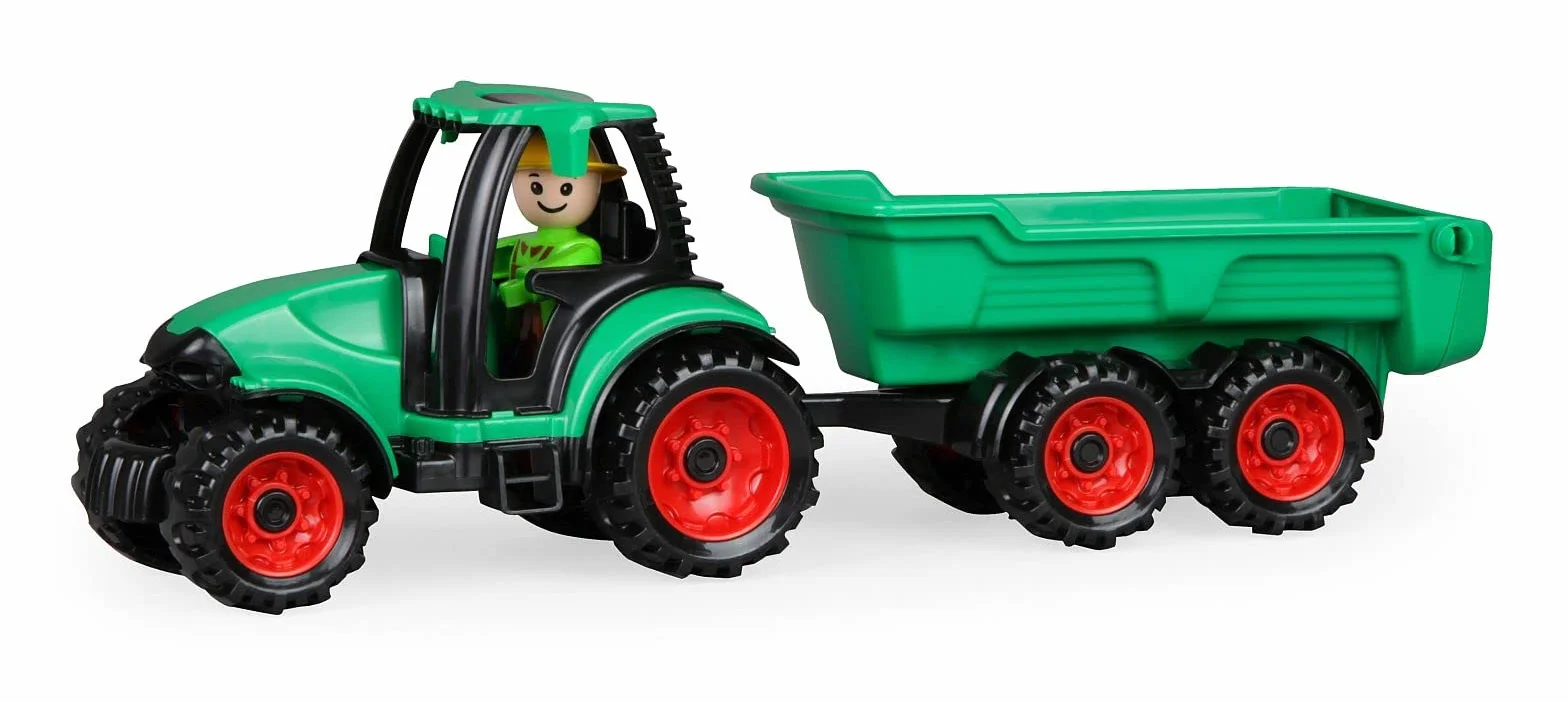 LENA Truckies Tracteur avec remorque Set de jeu 38 cm Enfants 2 Ans