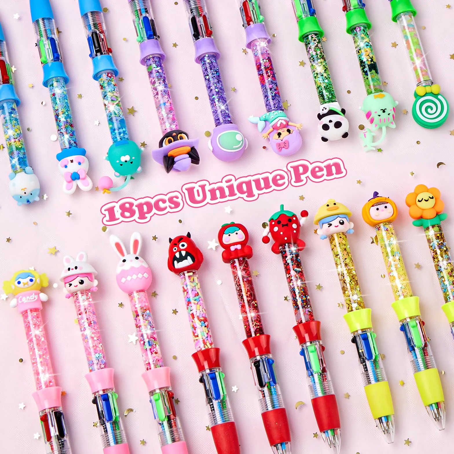 Atelier des Stylos Personnalisé avec Recharge 4 Couleurs, Loisir Créatif Enfant 5-12 Ans, Idée Cadeau Fille Garçon