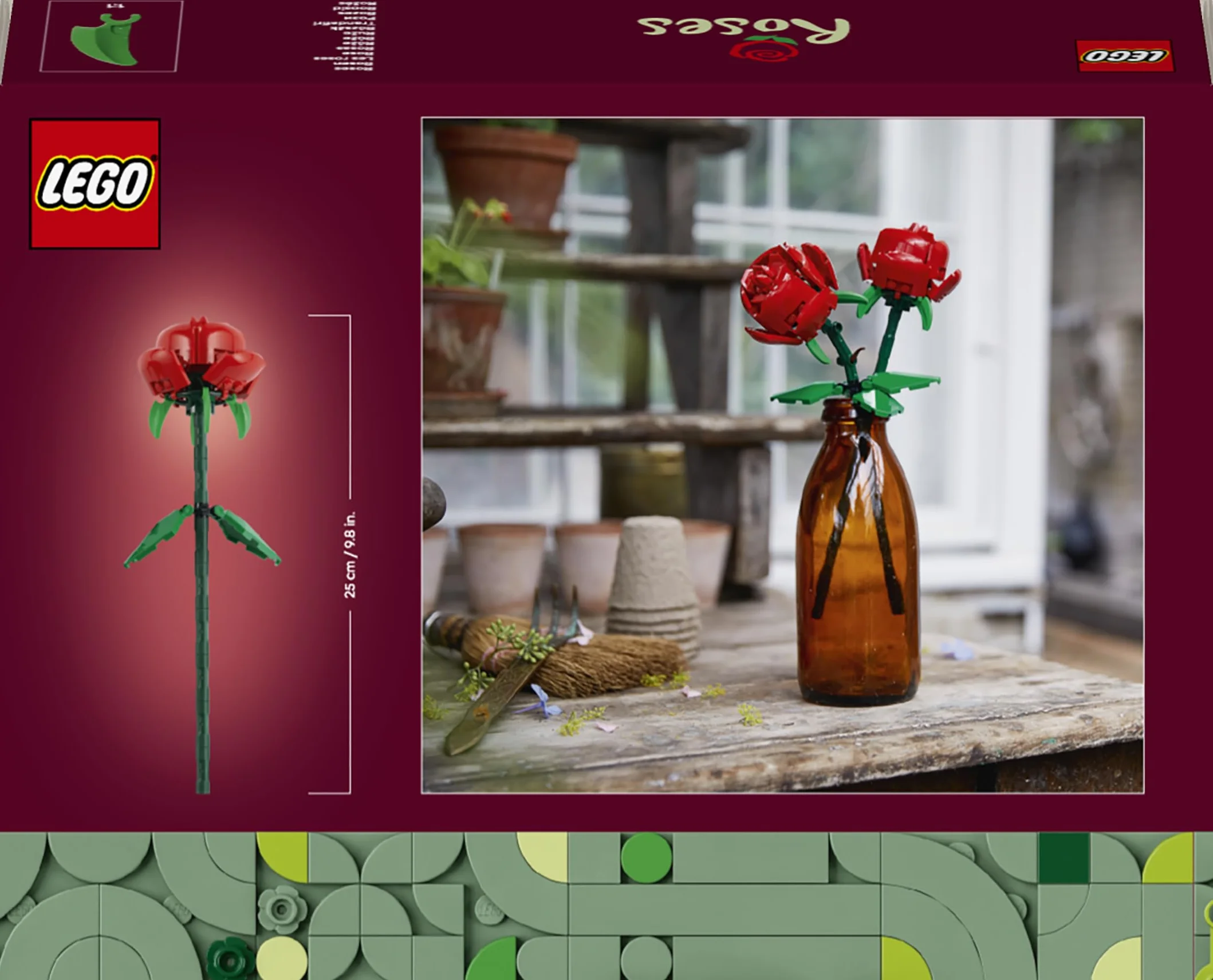 LEGO Botanicals Les Roses 40460 Jeu de Construction Fleurs Artificielles Décoration Florale Maison Bureau