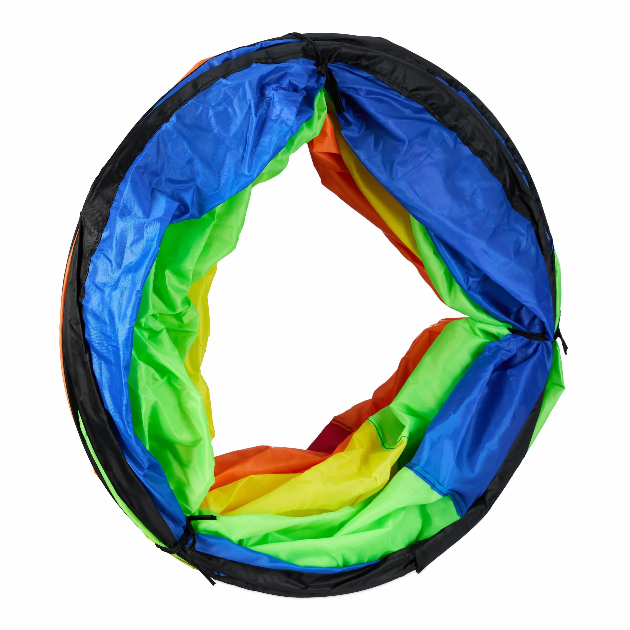 Relaxdays Tunnel de Jeu pour Enfants 180 x Ø 46 cm Pop-up Polyester coloré