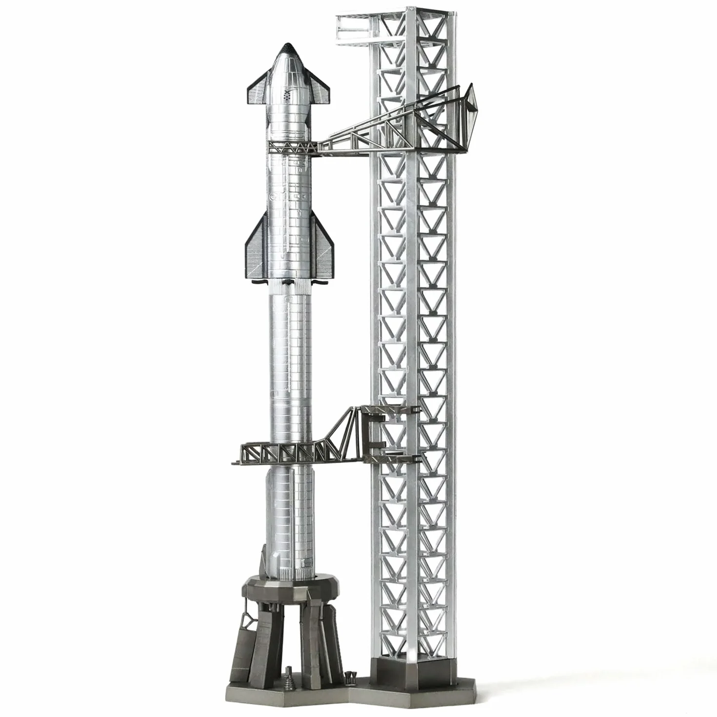 Starship Rocket Model Kit SpaceX NASA 1/400 Statique Adulte Support Bureau 14,57" L