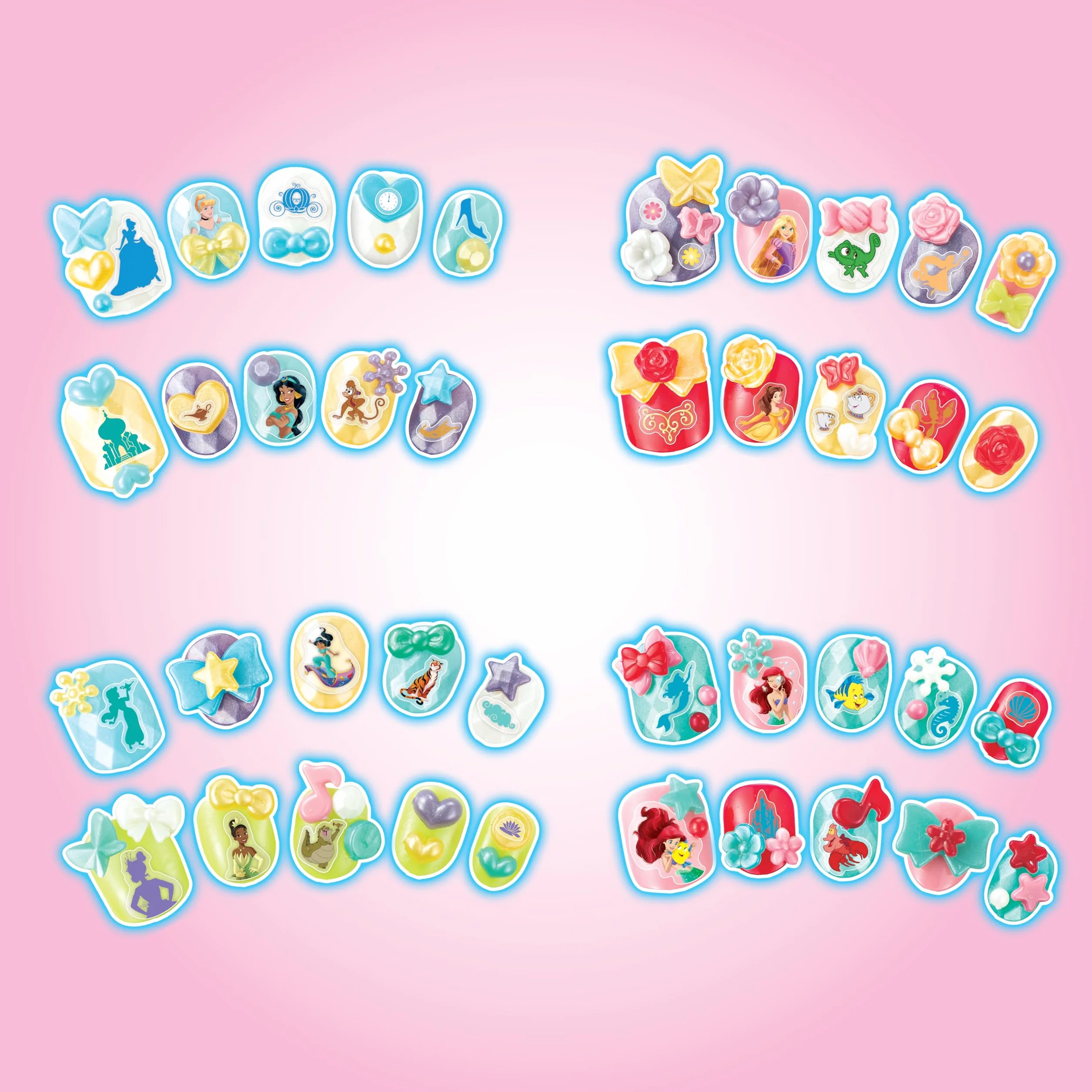 Aquabeads Nail Studio Coffret Manucure Princesses Disney Loisir Créatif Enfants 4 Ans+