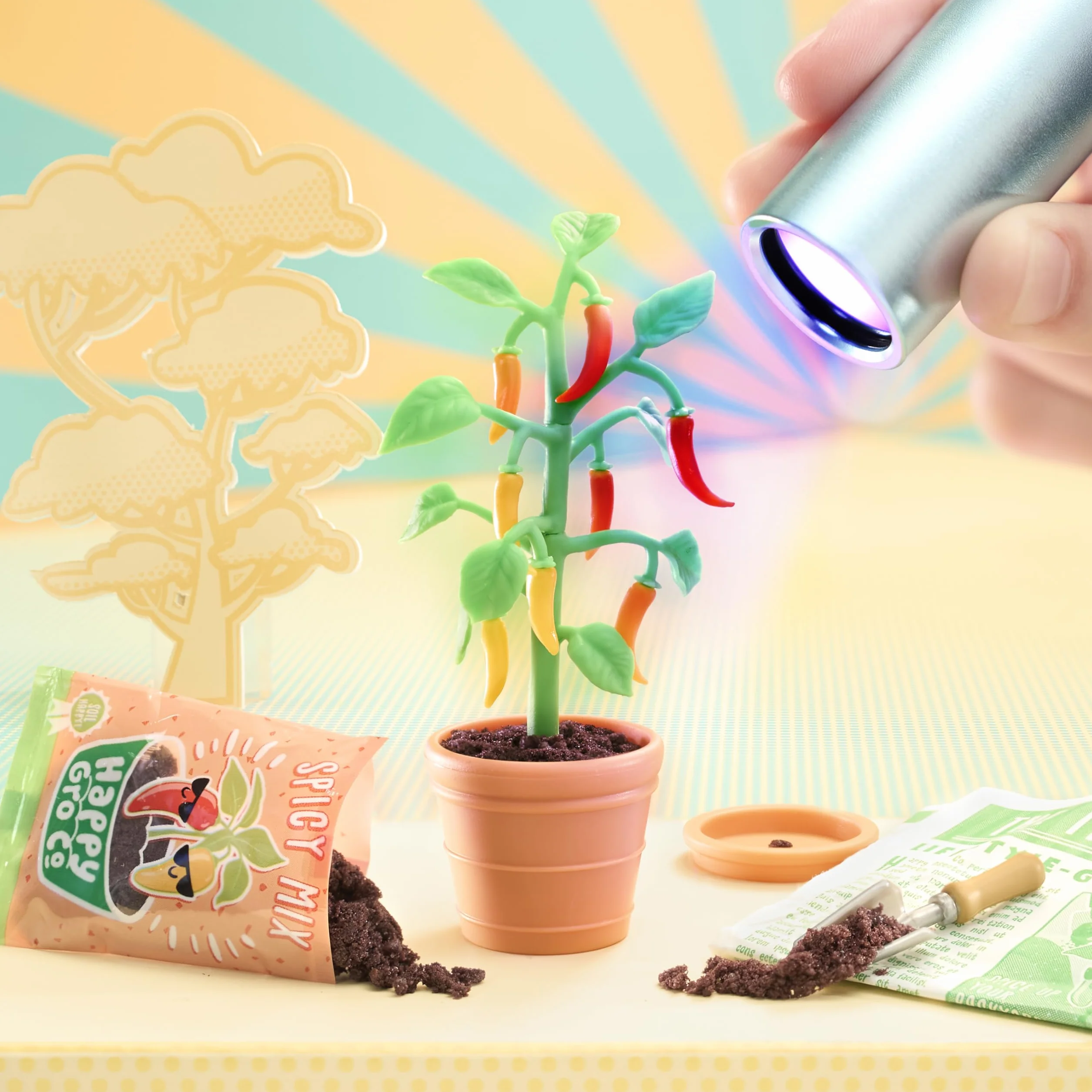MGA's Miniverse Make It Mini Nature Series 3 - Objets à Collectionner DIY Répliques de Plantes Fleurs Jouets