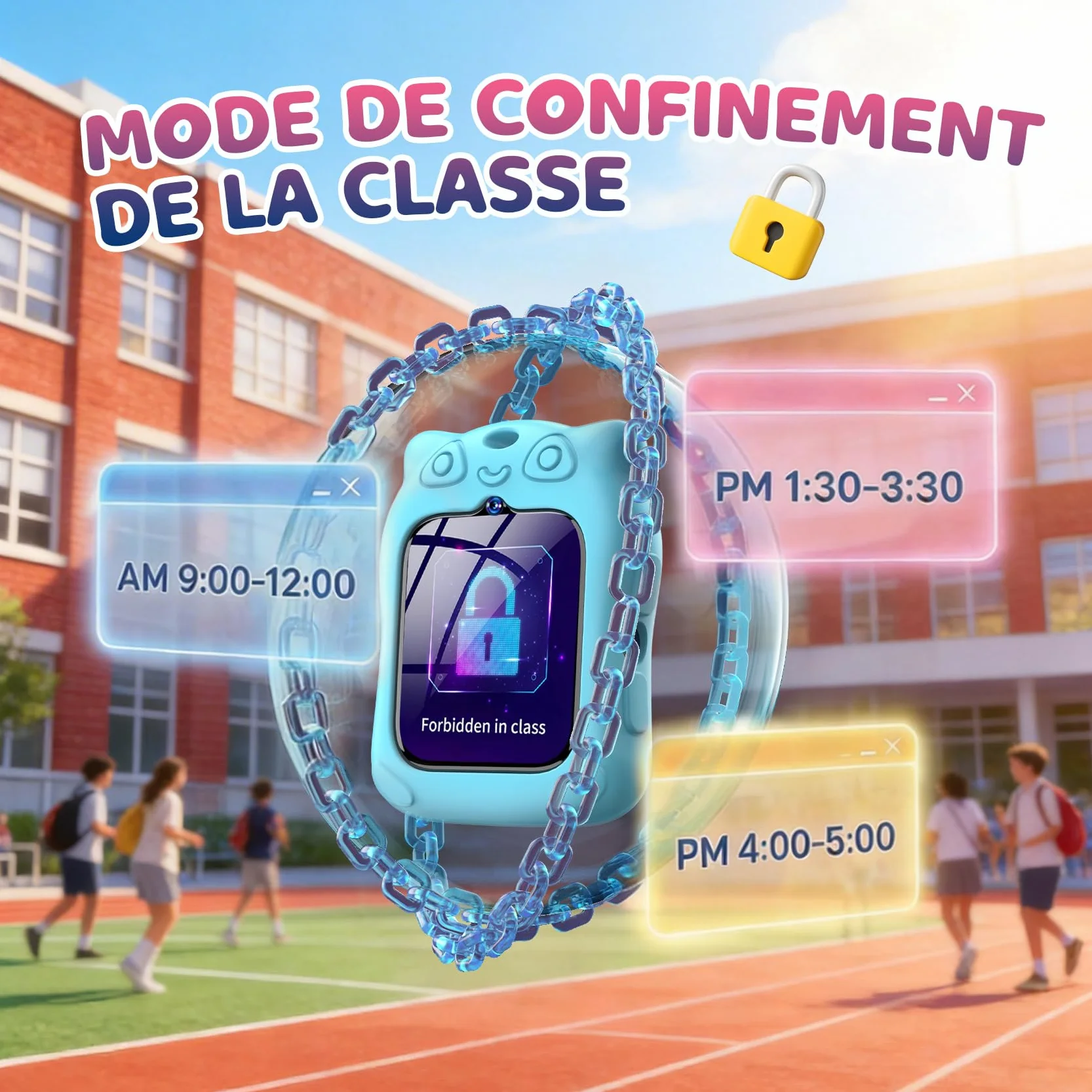 Blackview Montre Connectée Enfant GPS LBS WiFi Appel Vidéo 4G HD SOS