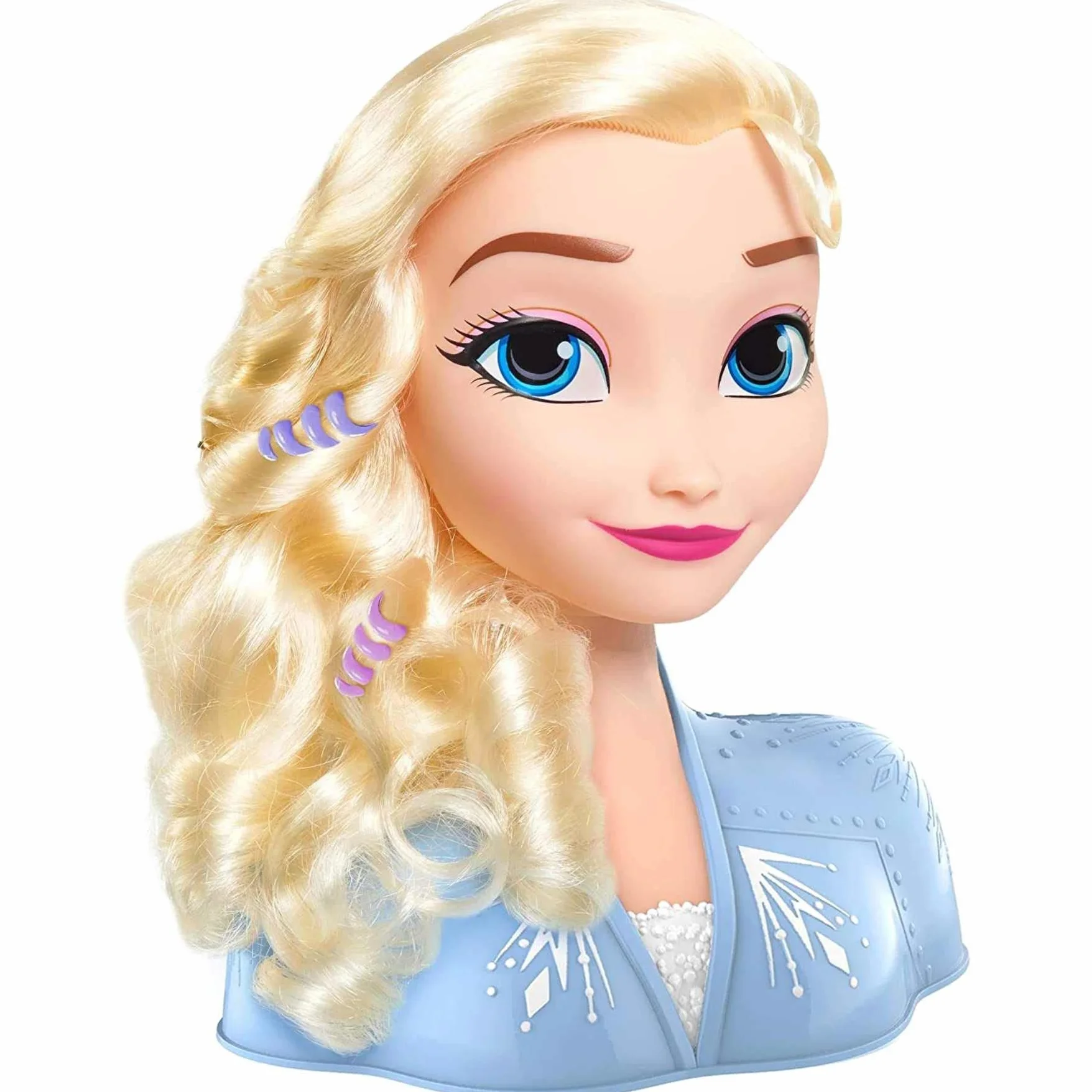 GIOCHI PREZIOSI LA REINE DES NEIGES 2 Elsa Tête à Coiffer Basic 14 Accessoires de Coiffure Jouet Enfants 3 Ans FRND2