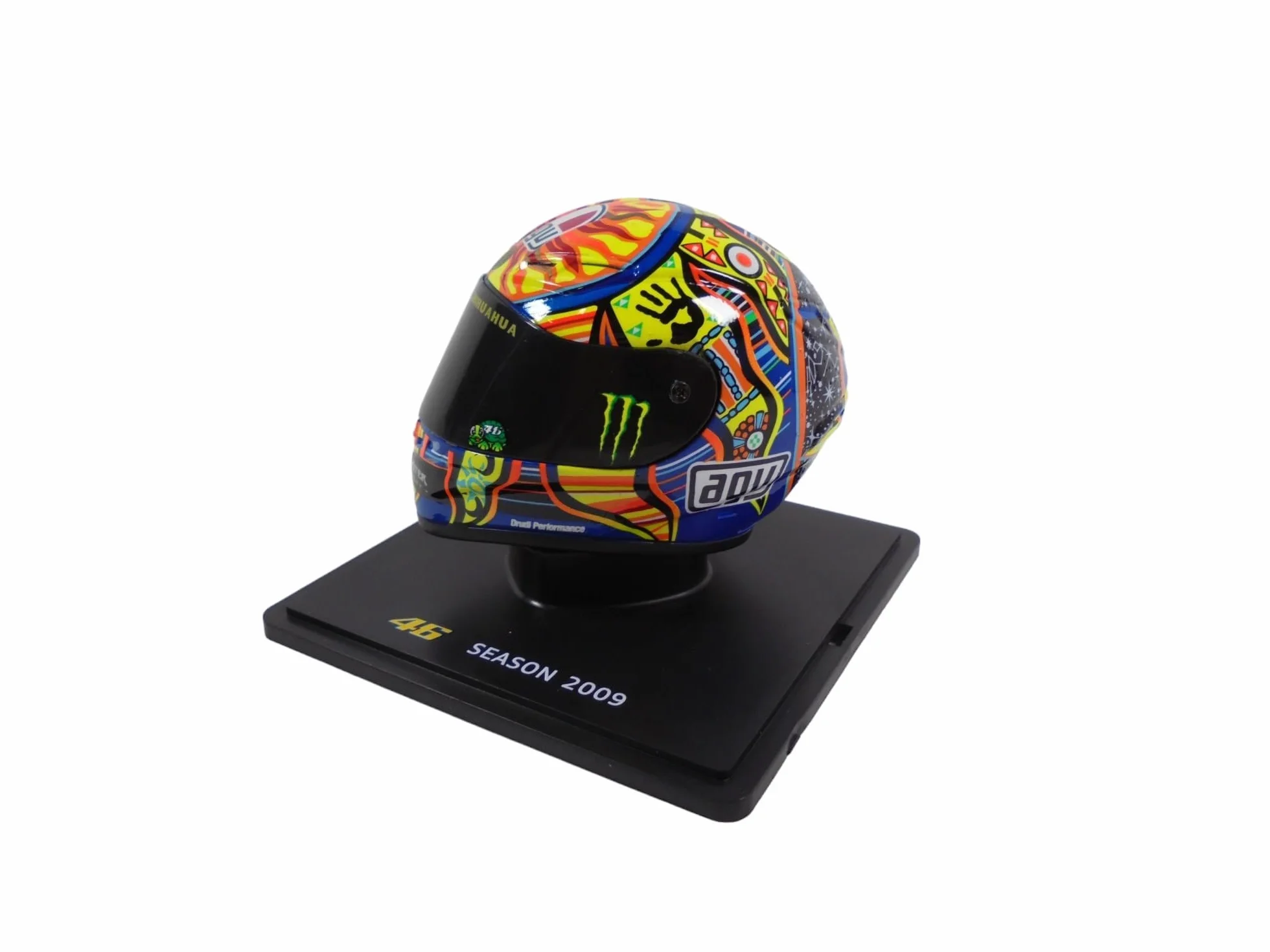 Casque Valentino Rossi Moto GP 2009 Yamaha YZR-M1 CR006BC Échelle 1/5
