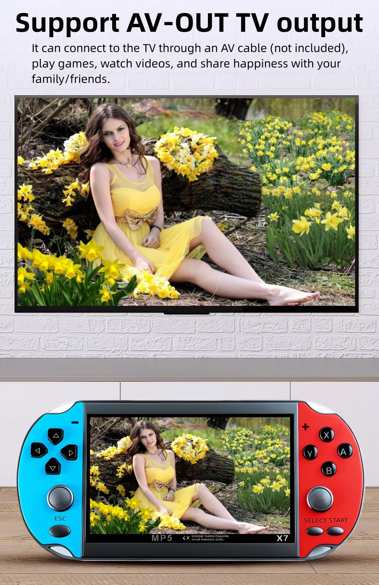 Console de Jeu Rétro Portable 3000 Jeux Intégrés Simulateurs Vidéo Musique Cadeau Enfants