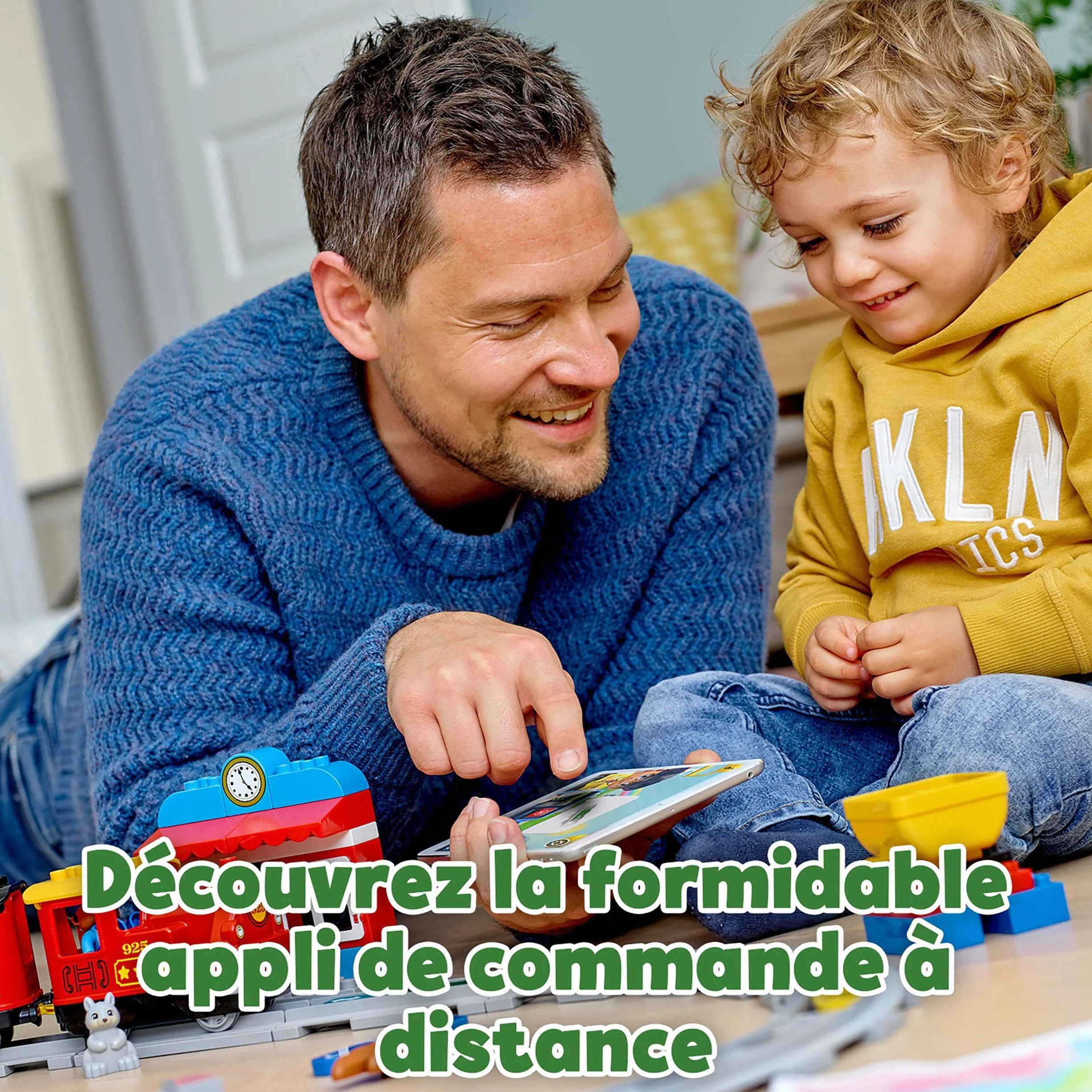 LEGO Duplo 10874 Ma Ville Le Train à Vapeur avec Sons Lumières Rails Télécommande Jouet Locomotive
