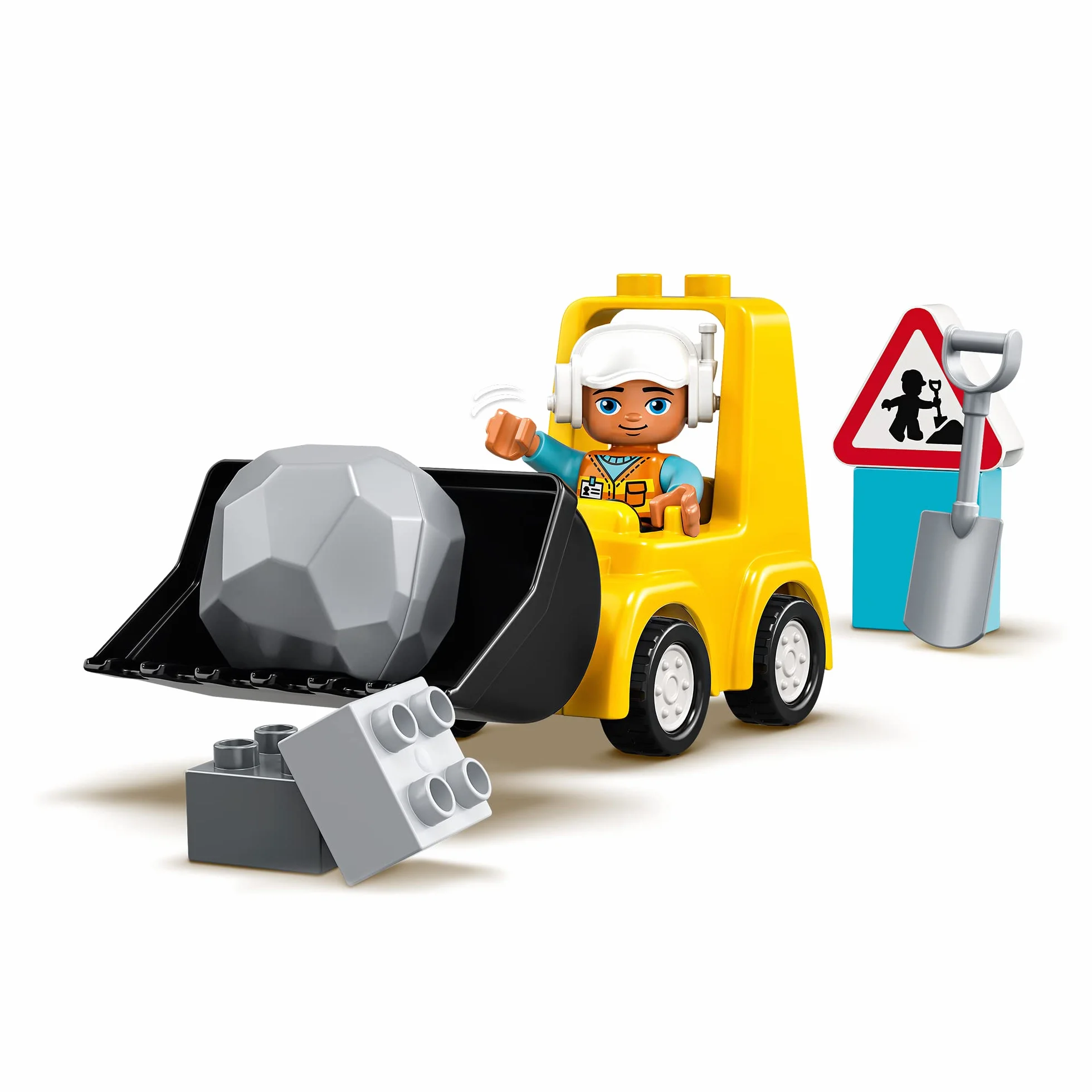 LEGO Duplo 10930 Le Bulldozer Jouet Engins De Chantier Enfant 2 Ans Motricité Fine