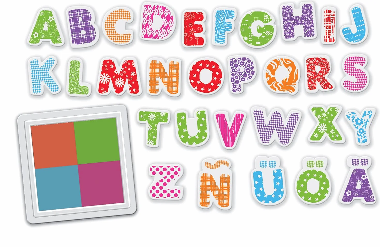 Créa Lign' Tampons Alphabet Box 4 Ans+ Loisirs créatifs Lettres déco