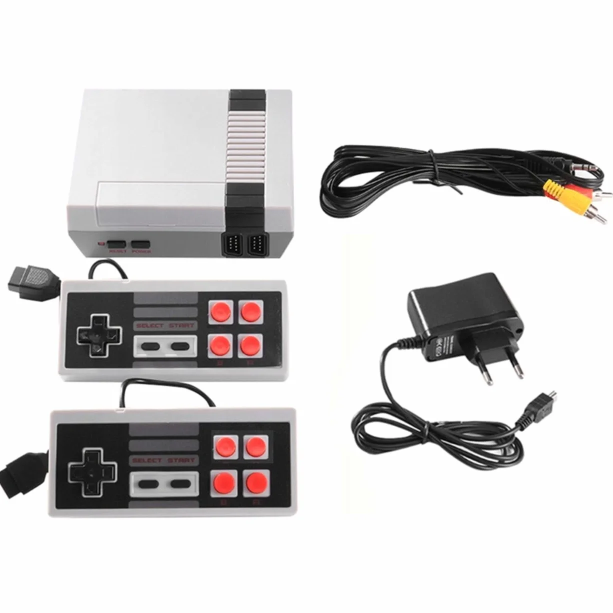 Console TV rétro 620 jeux intégrés 8 bits 2 pads Plug & Play pour enfants adultes