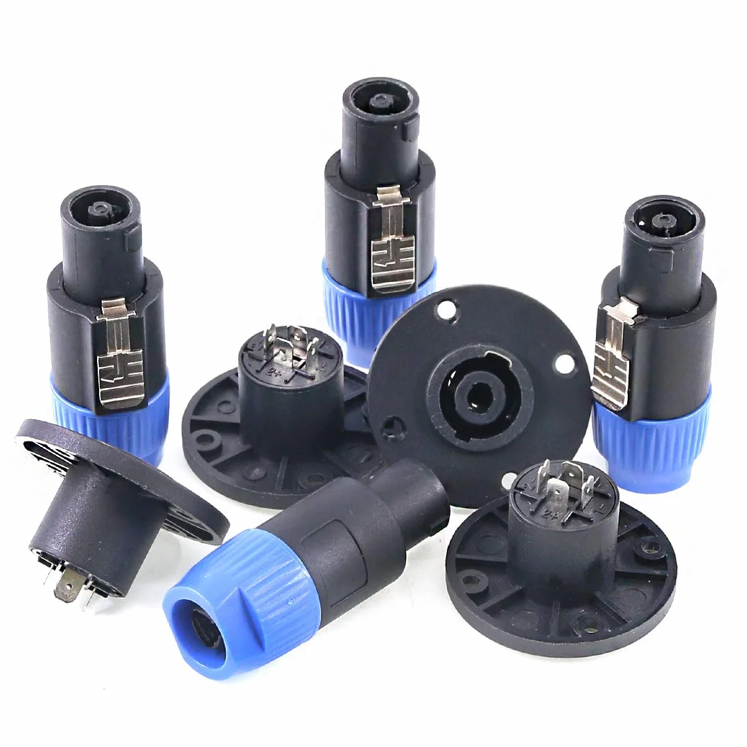 Neutrik Speakon NL4FC NL4FX NLT4X NL2FC NA4LJ Lot de 8 prises Verrouillage rotatif 4 pôles ronds
