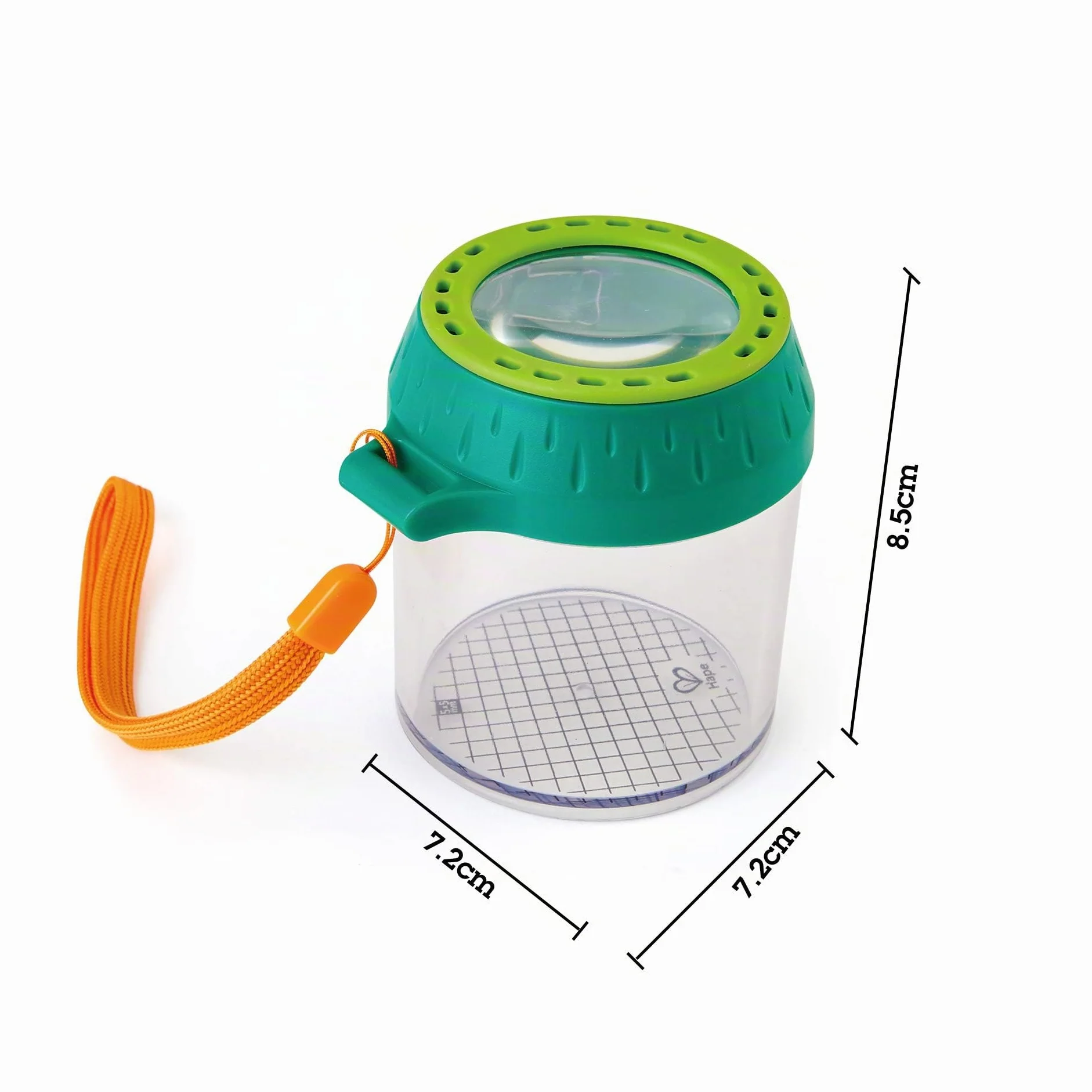 Hape Boîte à Insectes pour Enfants avec Loupe - Pot en Plastique Végétal, Loupe x4, 5+ Ans, Kit Exploration Nature