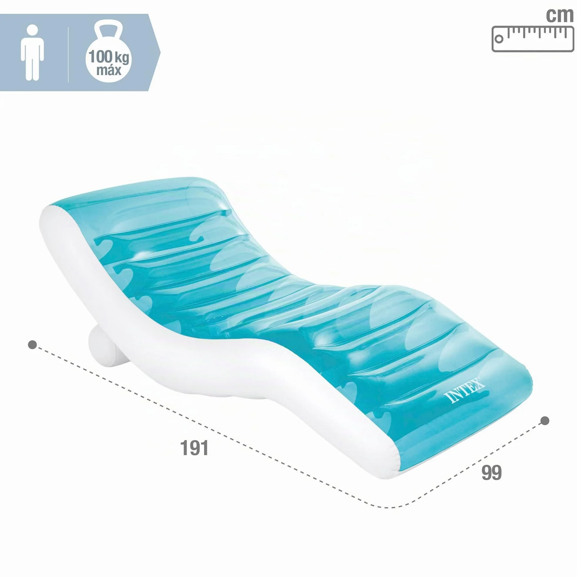 Intex Splash Lounge 191 x 99 cm Matelas Gonflable