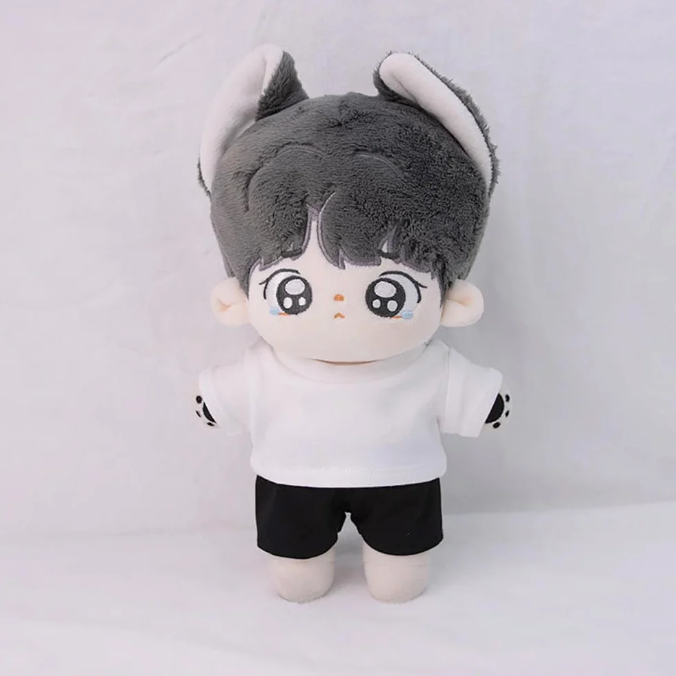 Vêtements de poupée en peluche 10-20 cm t-shirt multicolore chemises déguisement