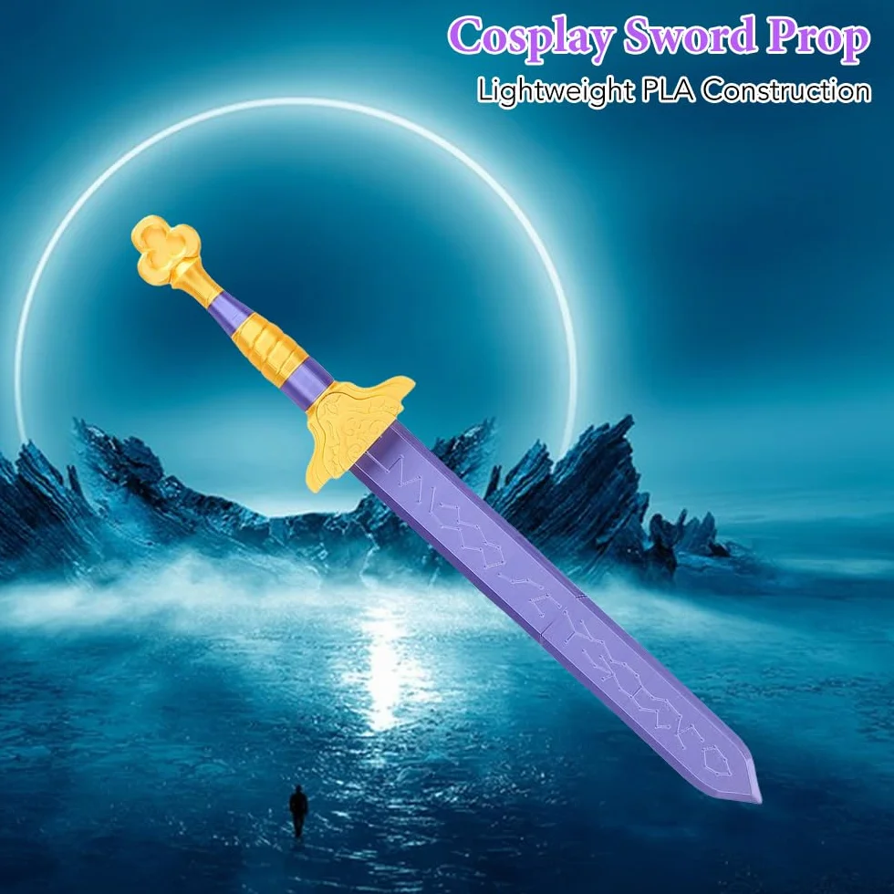 Épée Violette Cosplay Costume Prop Sword Halloween Collection Rumi Sword Replica