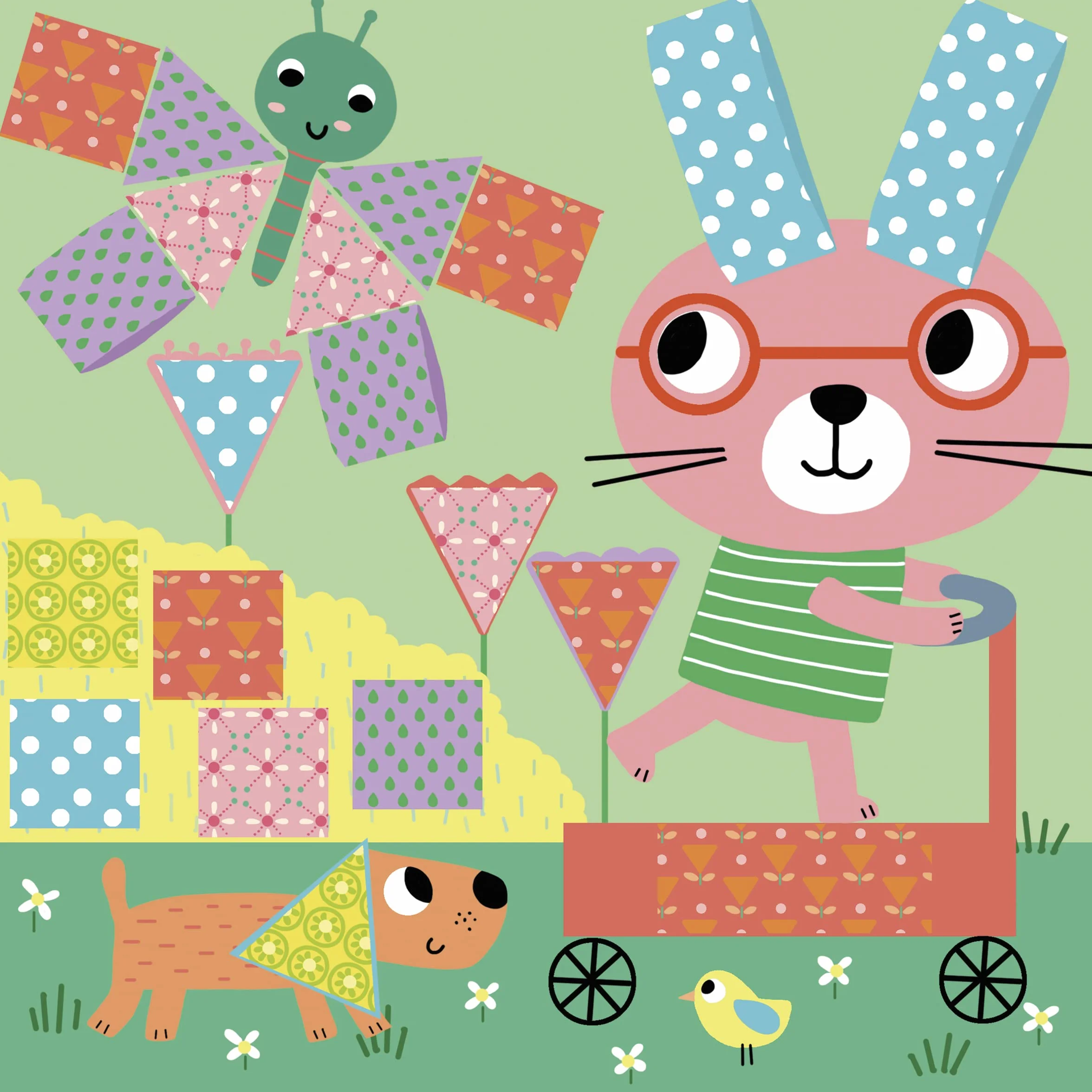 Janod Kit Découpage et Collage 4 Tableaux Dès 4 Ans