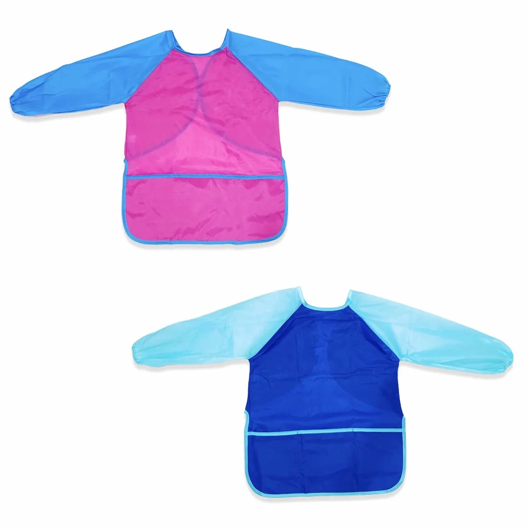Tabliers Peinture Enfant Manches Longues SULIUDAJI 2 Pièces Blouse Dessin