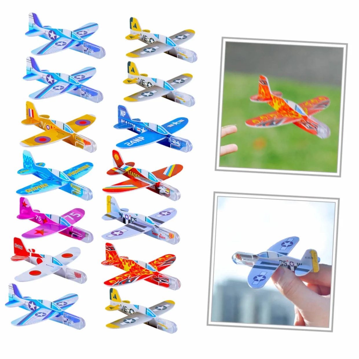 SUPVOX 30 pièces Jouet Avion Planeur pour Garçon Fille Extérieur