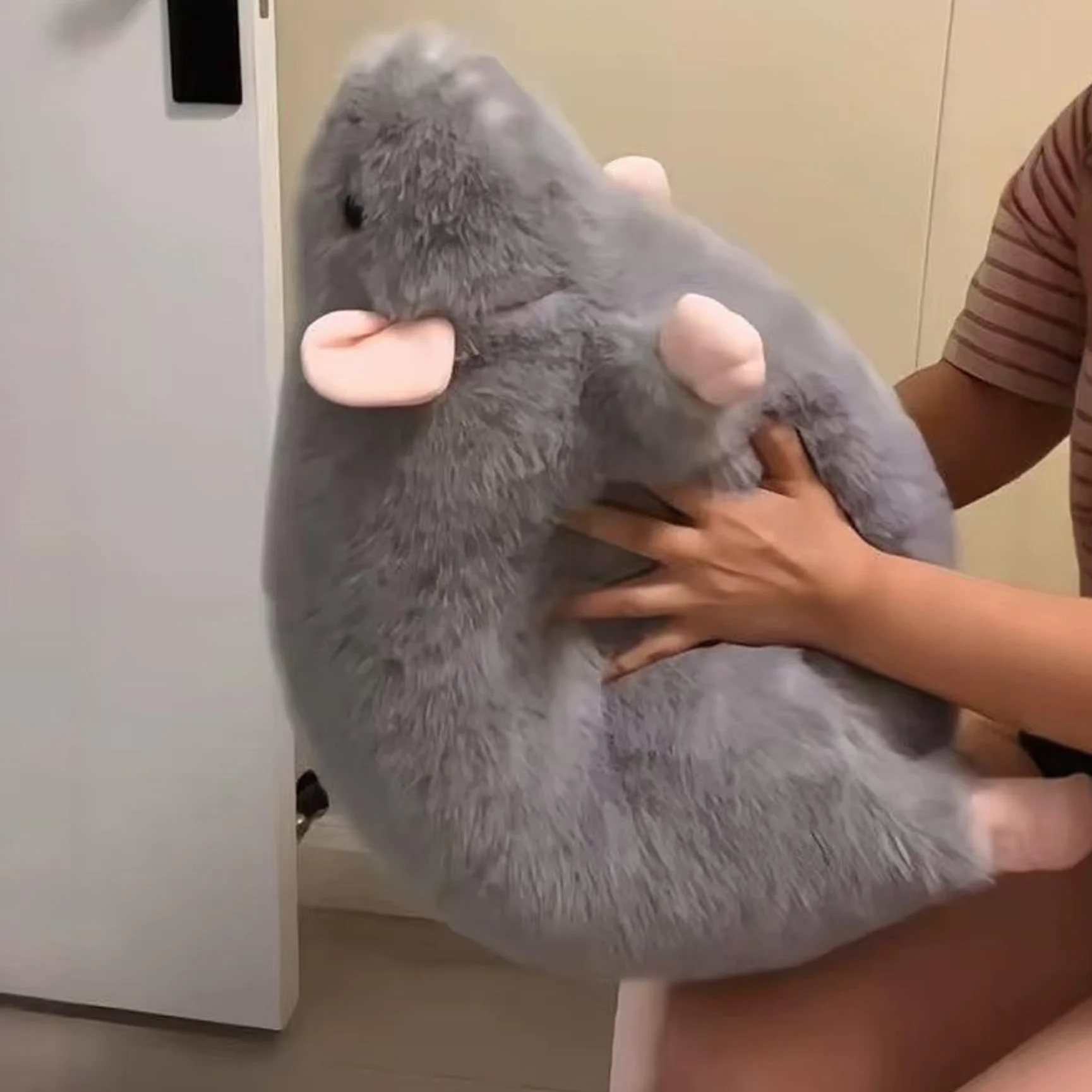 Peluche de Rat géant 35,4 Pouces Super Doux pour Décoration Canapé Chambre